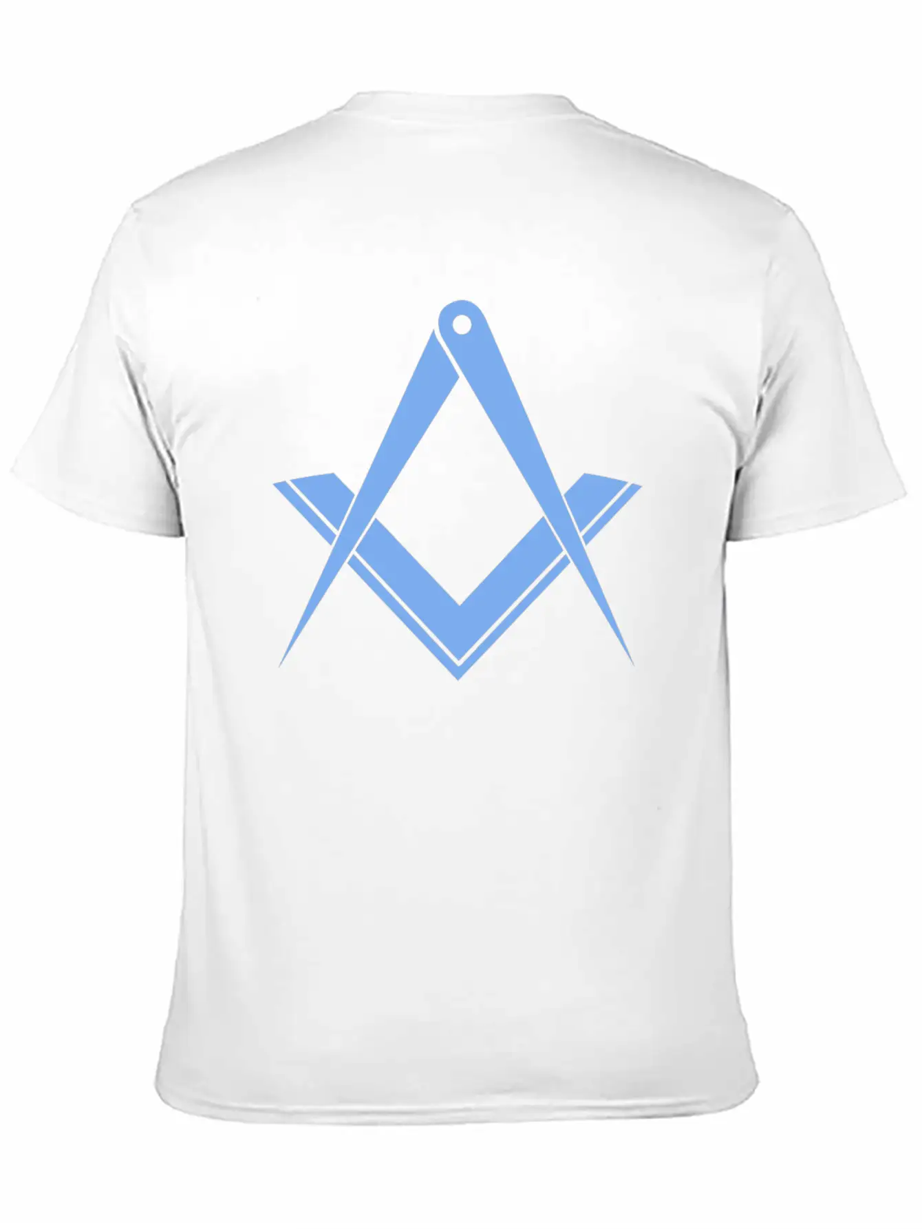 BLUE Square & Compass Modern Essential Unisex Summer Tee – Soft Cotton Casual Fit