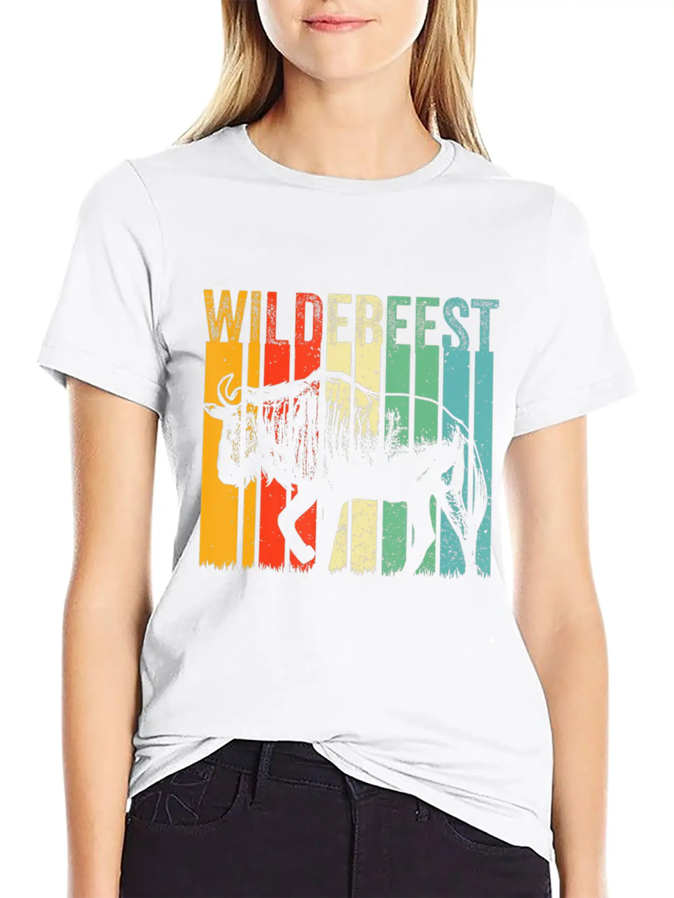 Blue Wildebeest Gnu Antelope Trophy Sport Hunting Timeless Short Sleeve Tee – Comfy And Minimalist Design