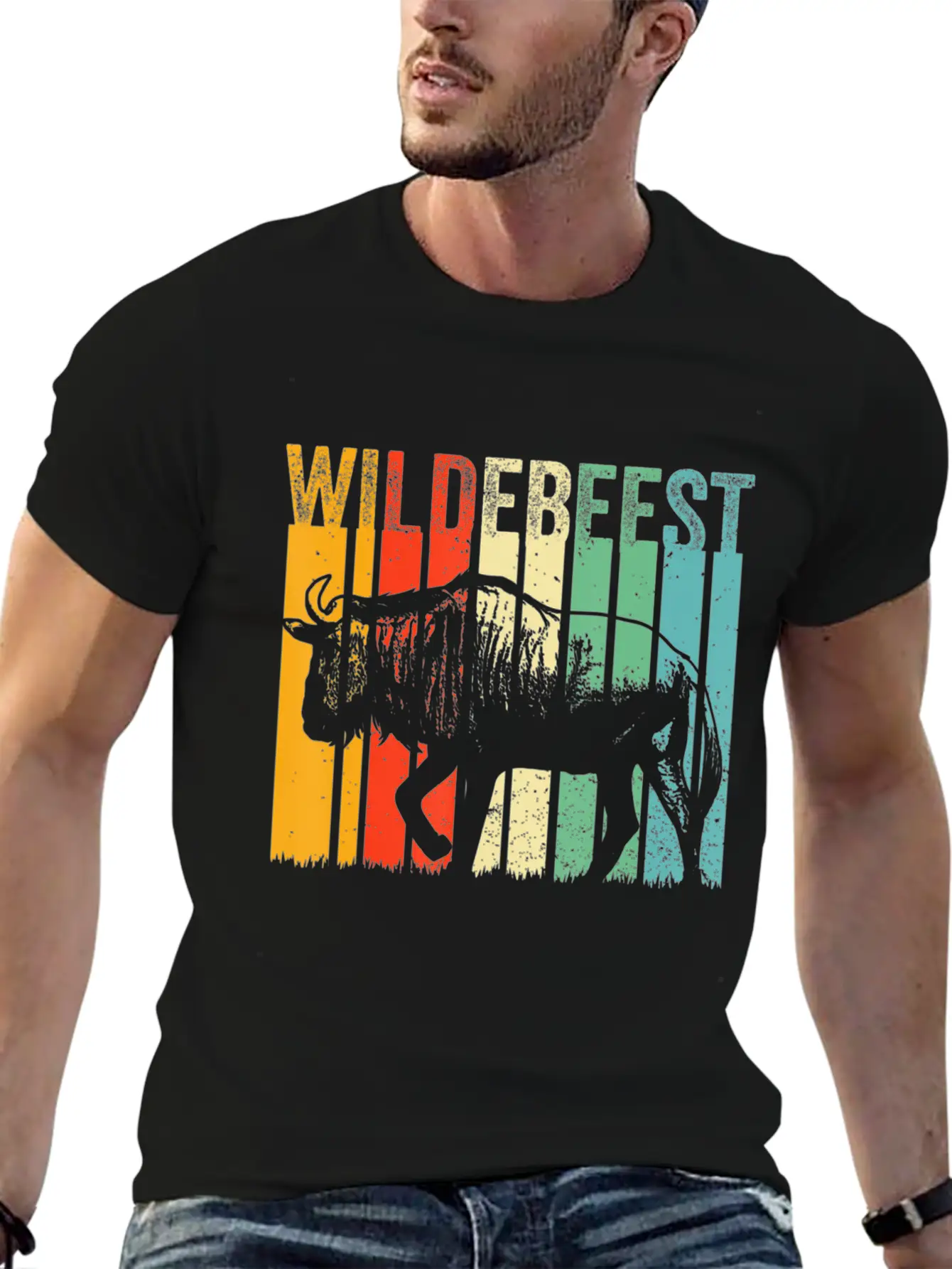Blue Wildebeest Gnu Antelope Trophy Sport Hunting Timeless Short Sleeve Tee – Comfy And Minimalist Design