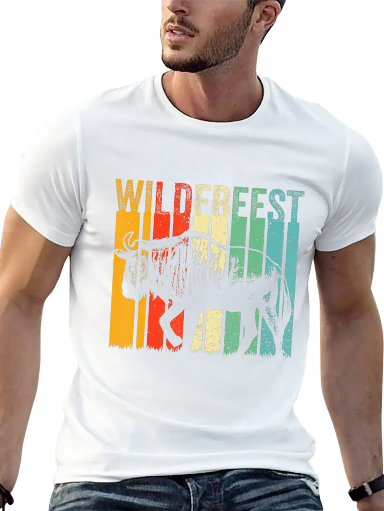 Blue Wildebeest Gnu Antelope Trophy Sport Hunting Timeless Short Sleeve Tee – Comfy And Minimalist Design