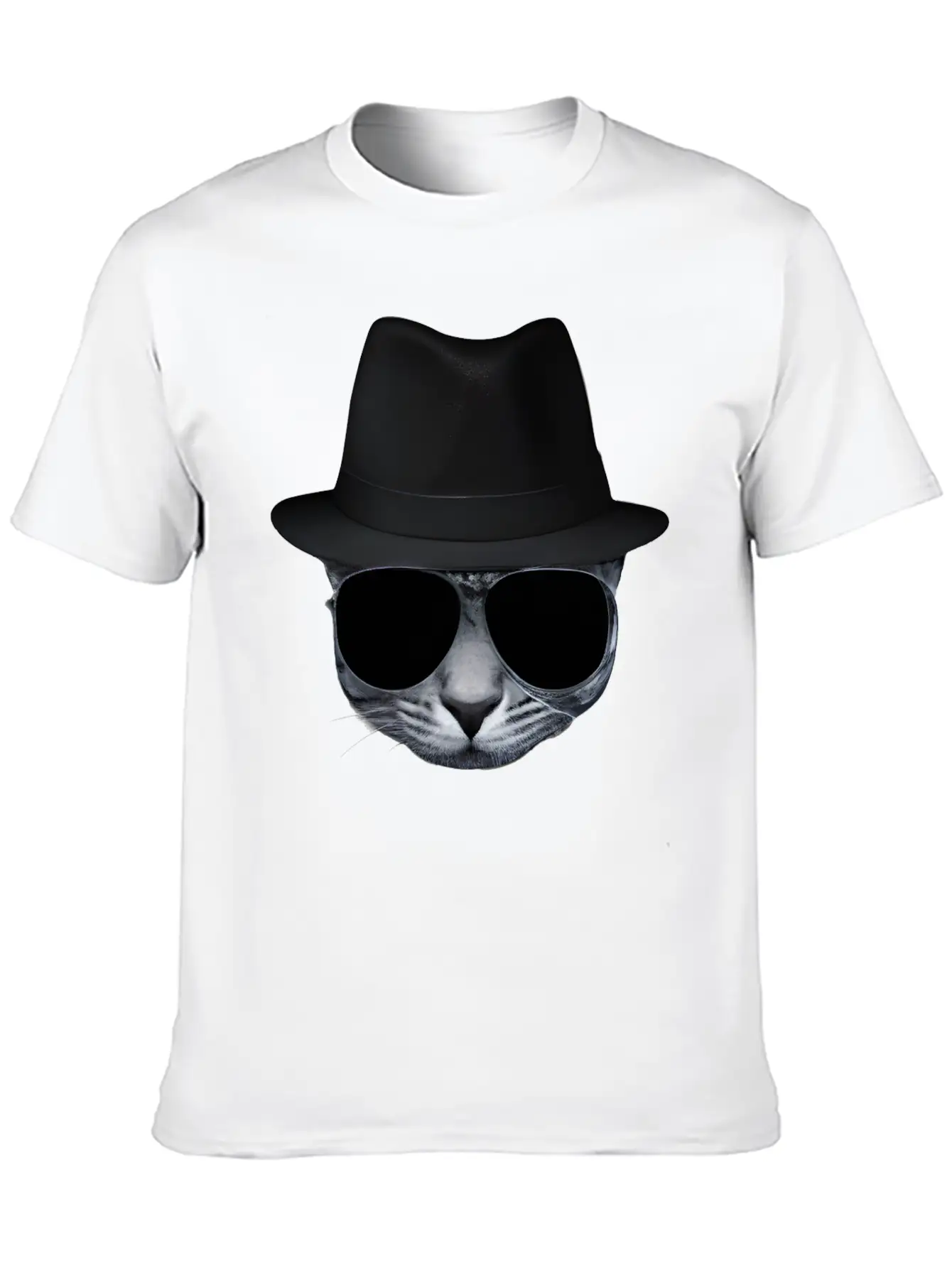 Blues Cat 1 Color Timeless Short Sleeve Tee – Comfy And Minimalist Design