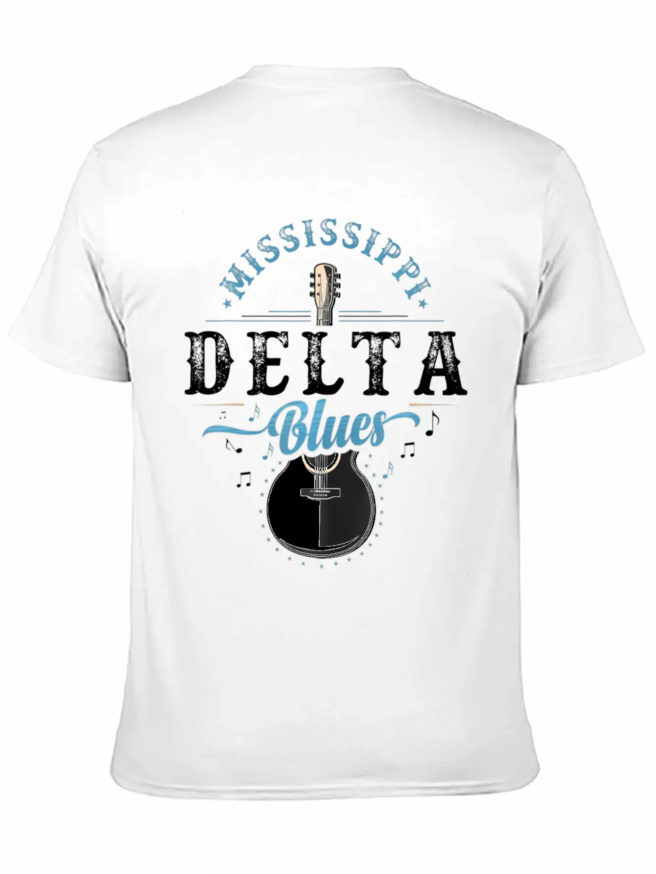 Blues Guitarist Or Rock Music Or Mississippi Stylish Everyday T-Shirt – Unisex Basic Cotton Tee