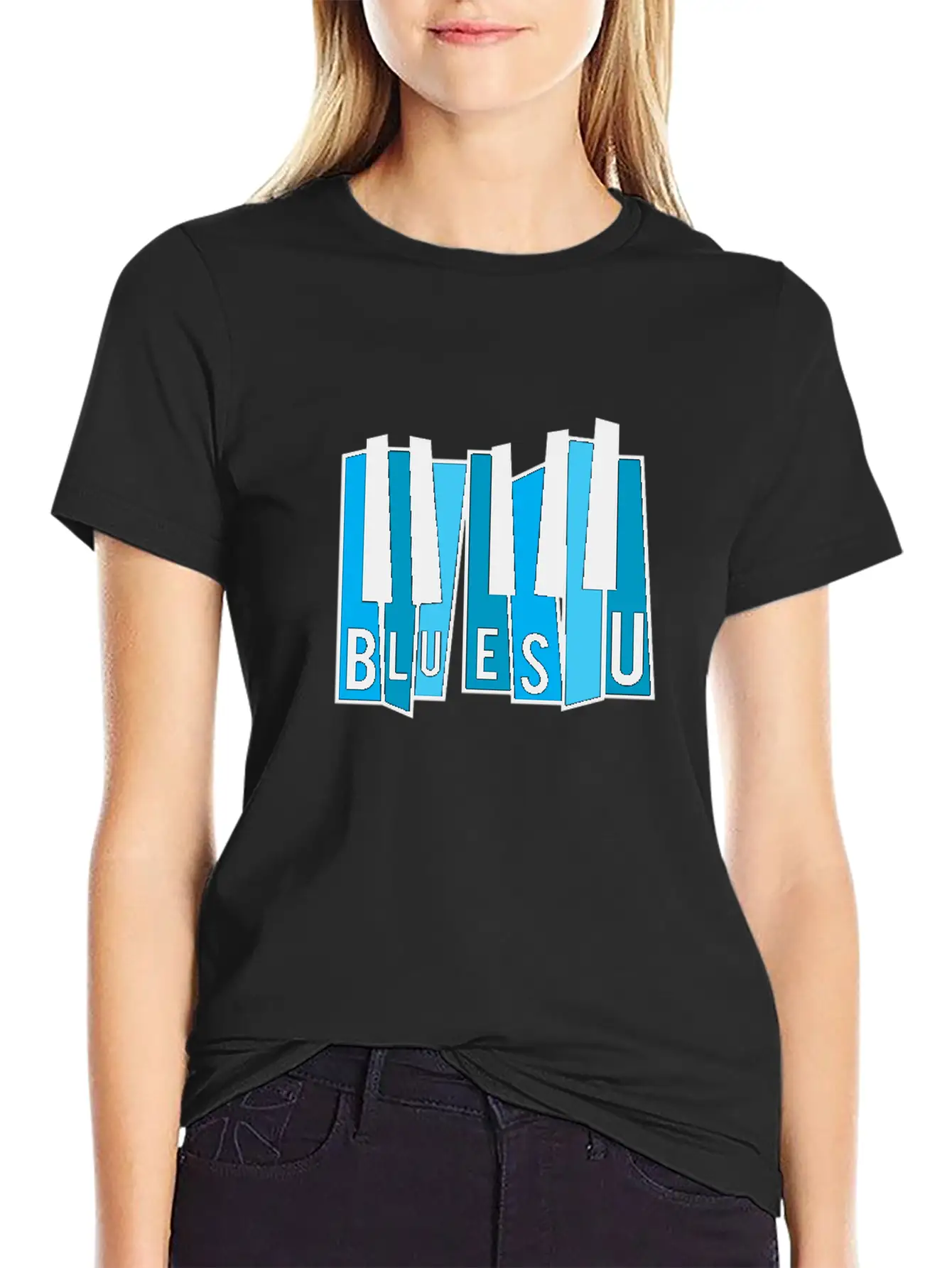 Blues U Unisex Short Sleeve Soft Cotton T-Shirt – Casual Everyday Wear