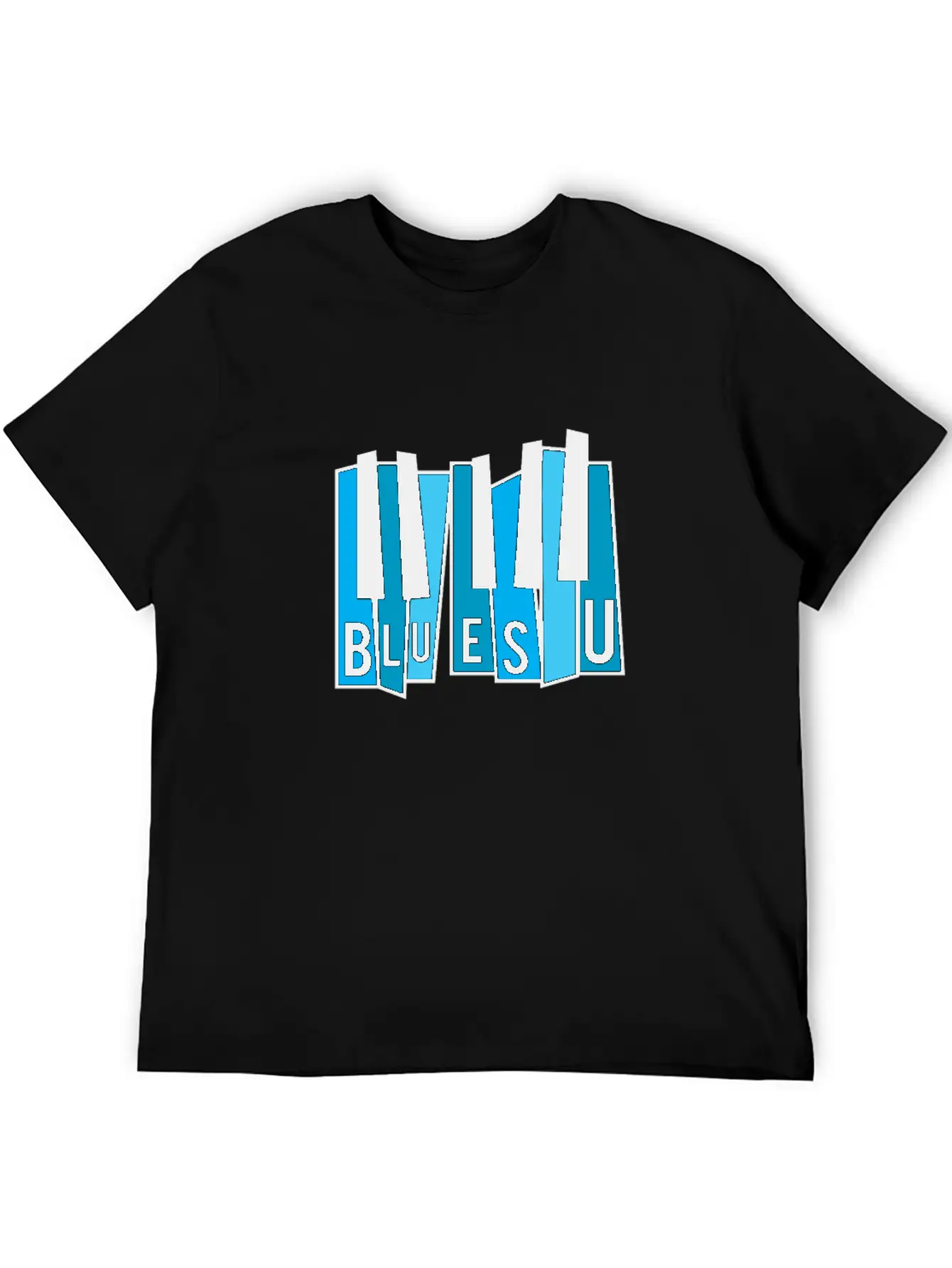 Blues U Unisex Short Sleeve Soft Cotton T-Shirt – Casual Everyday Wear