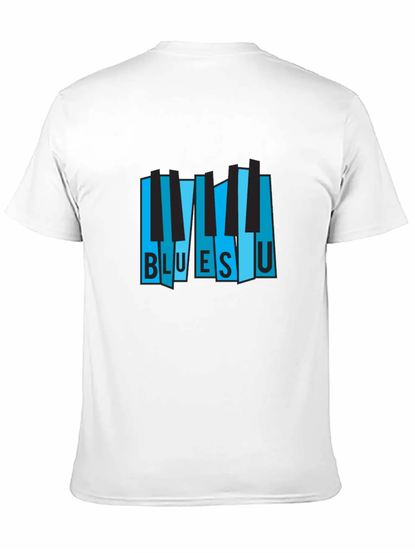 Blues U Unisex Short Sleeve Soft Cotton T-Shirt – Casual Everyday Wear