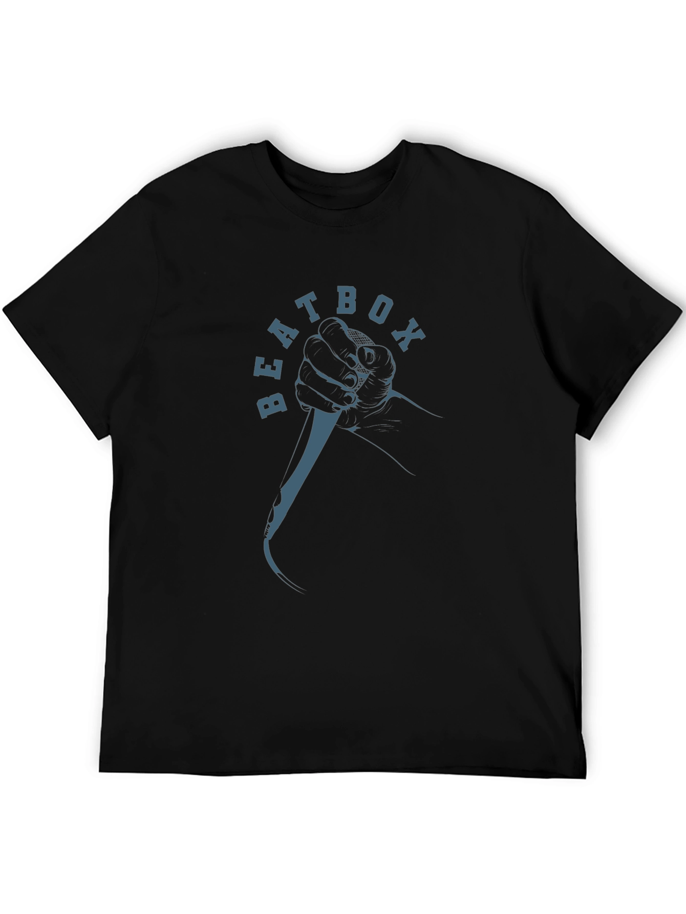 Beatbox Graphic Print T-Shirt - Black