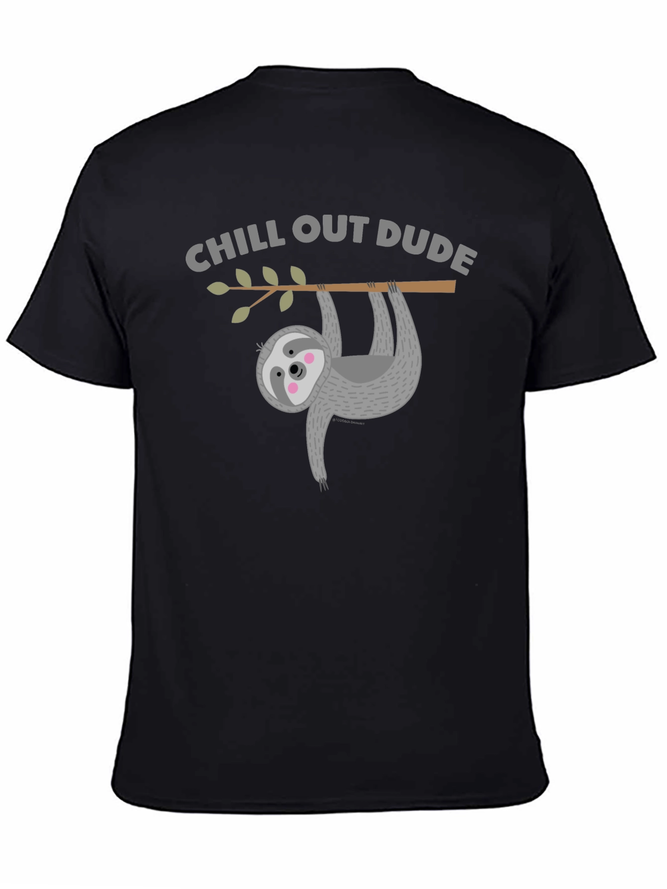 Chill Out Sloth Graphic Tee - Relaxed Fit