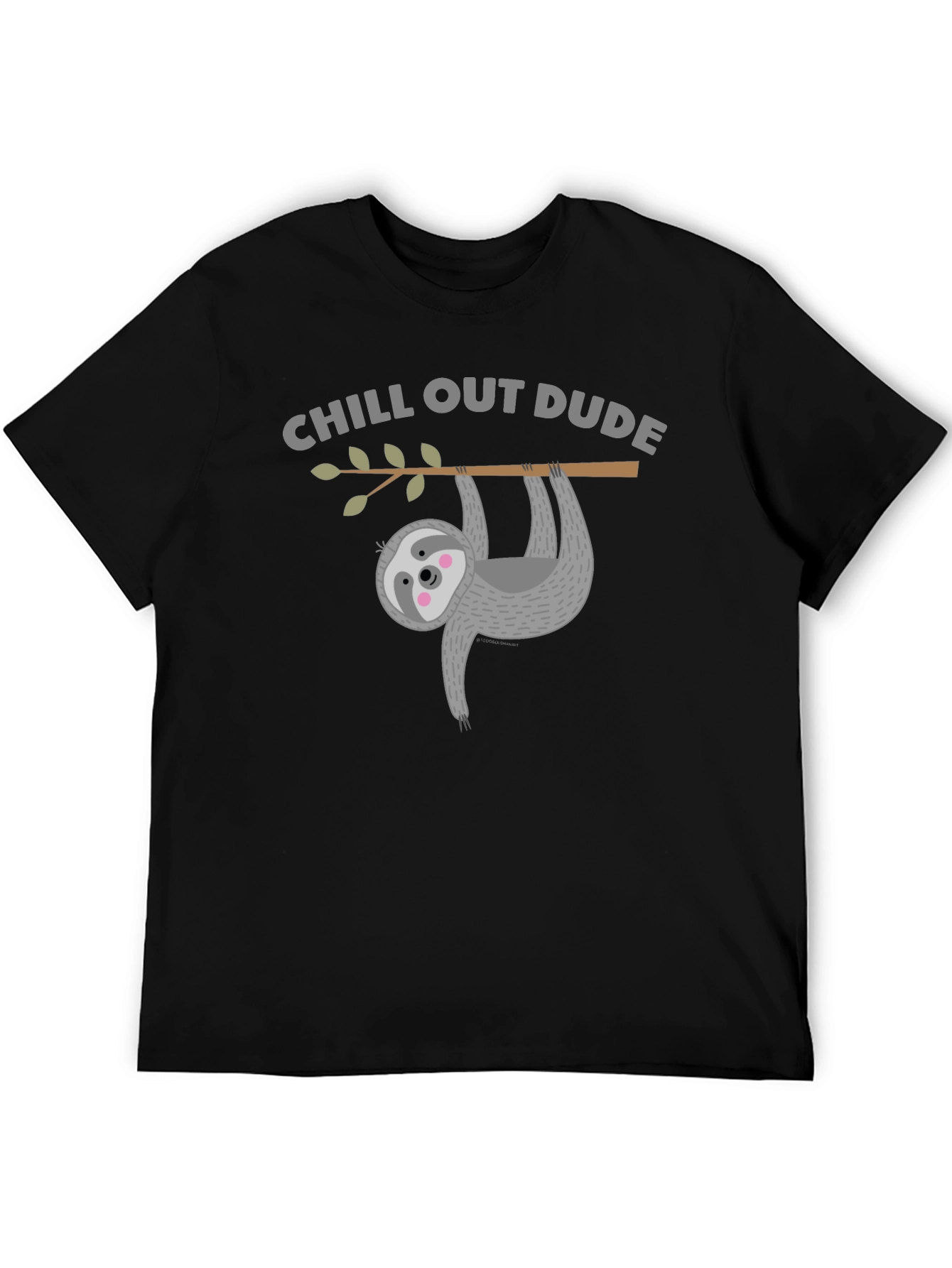 Chill Out Sloth Graphic Tee - Relaxed Fit