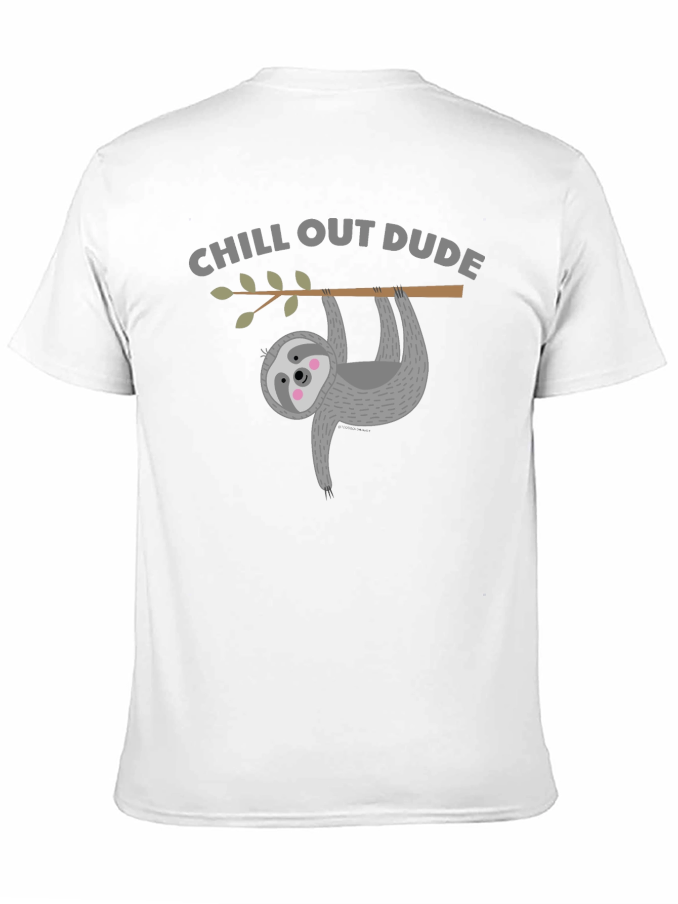 Chill Out Sloth Graphic Tee - Relaxed Fit