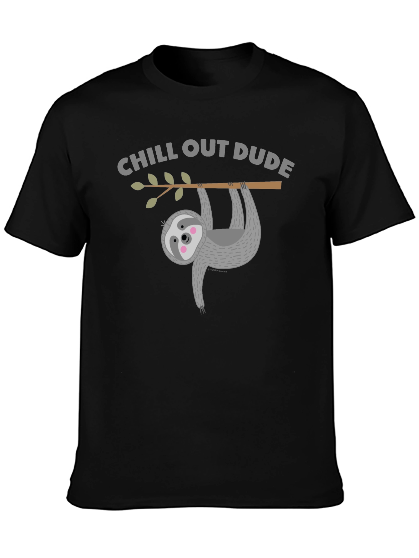Chill Out Sloth Graphic Tee - Relaxed Fit