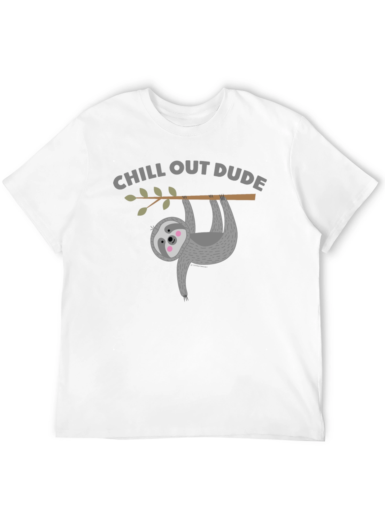 Chill Out Sloth Graphic Tee - Relaxed Fit