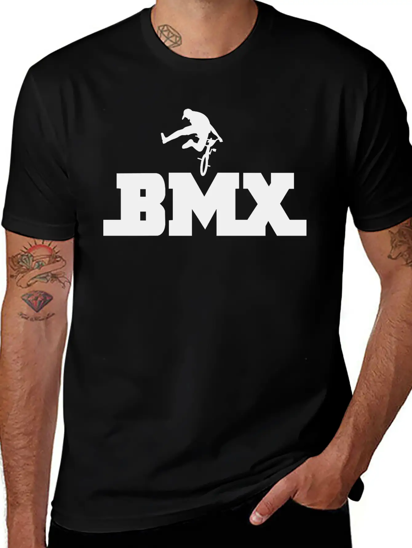 Bmx Unisex Short Sleeve Soft Cotton T-Shirt – Casual Everyday Wear
