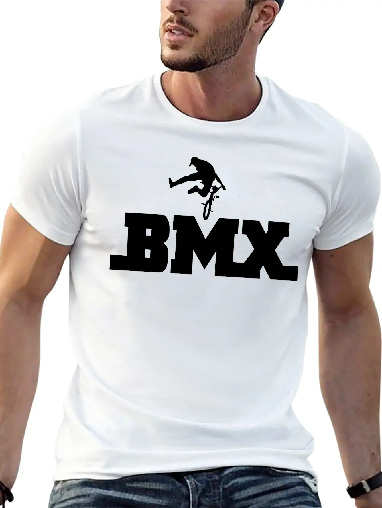 Bmx Unisex Short Sleeve Soft Cotton T-Shirt – Casual Everyday Wear