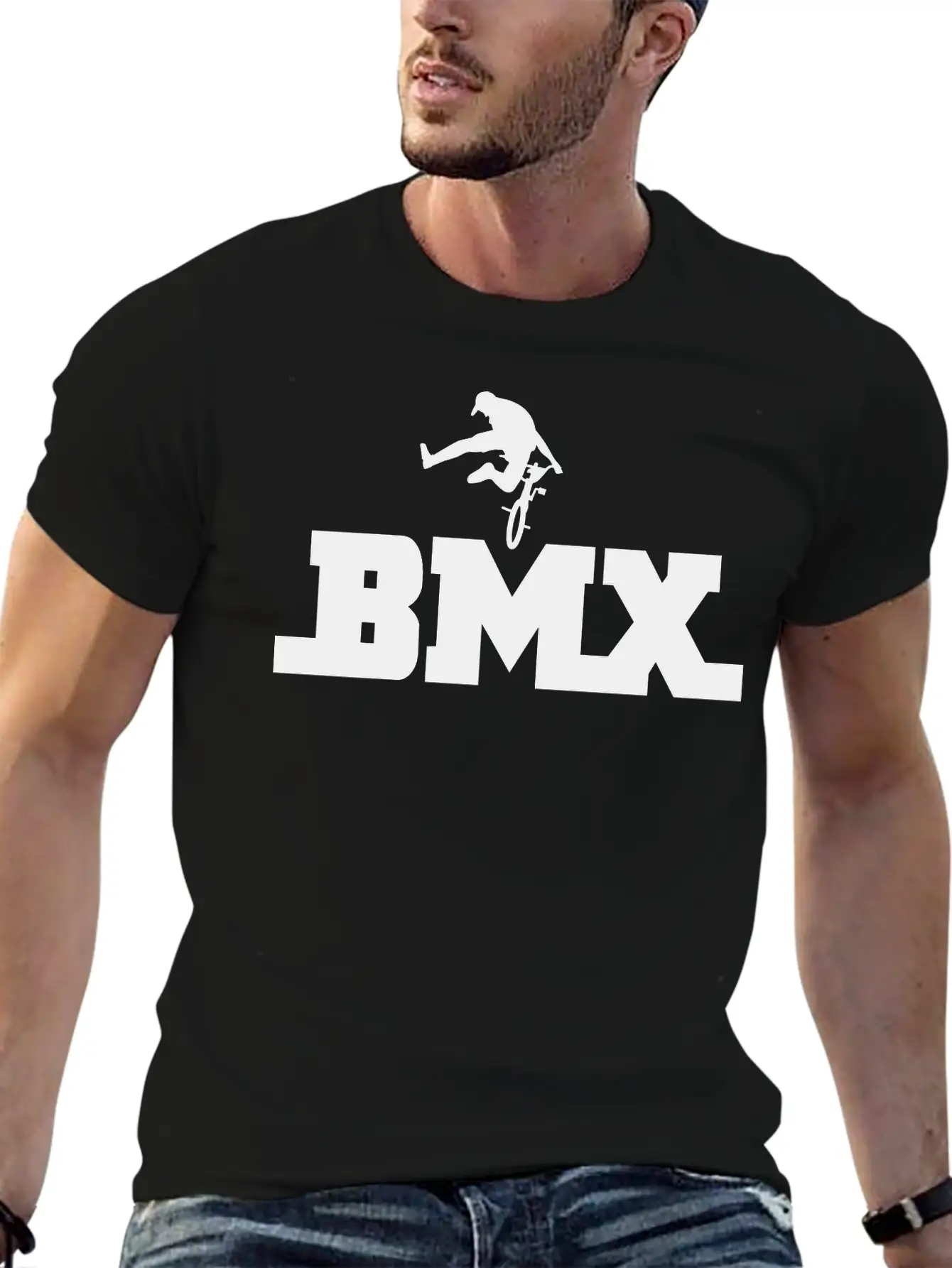 Bmx Unisex Short Sleeve Soft Cotton T-Shirt – Casual Everyday Wear