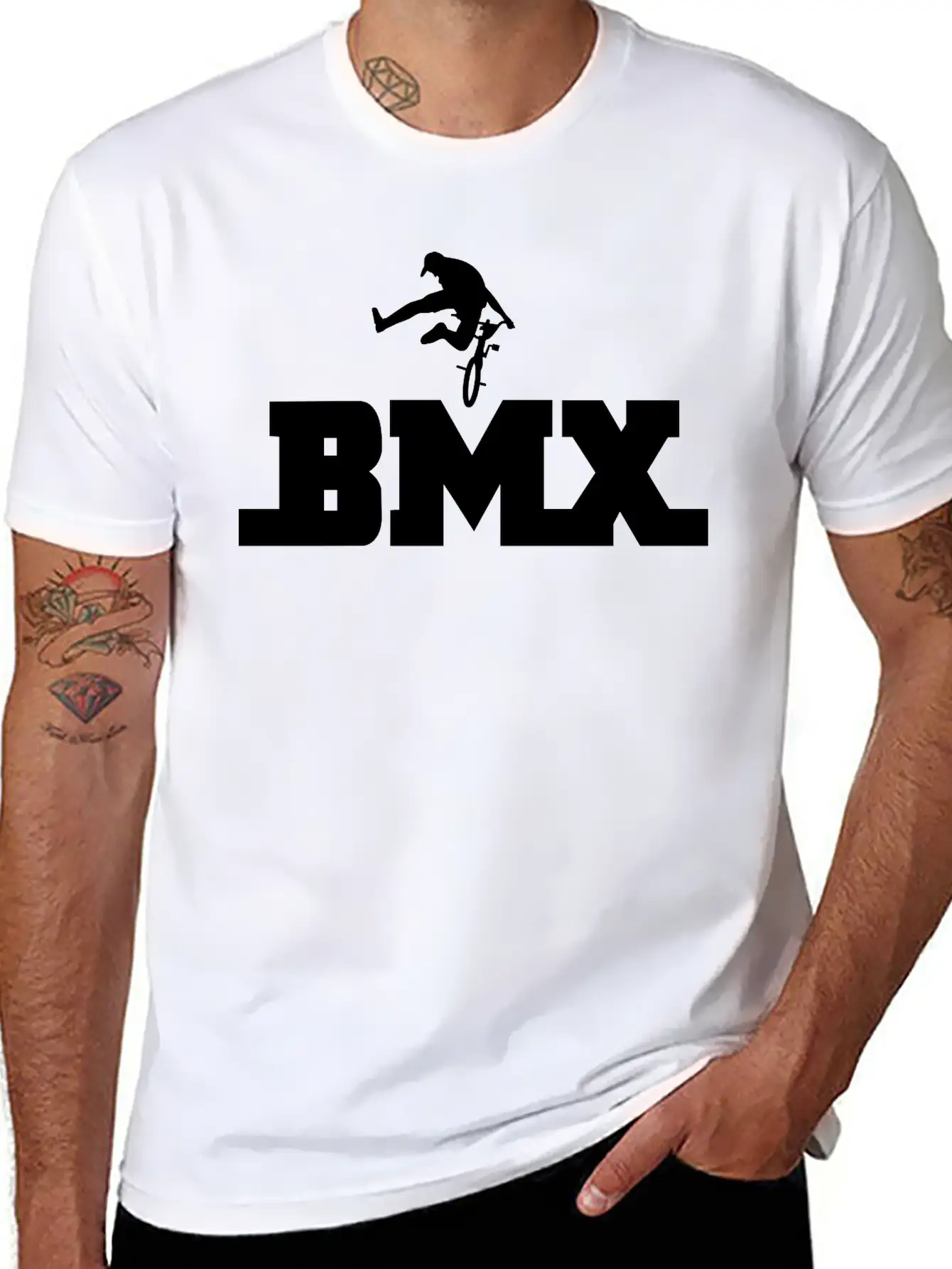 Bmx Unisex Short Sleeve Soft Cotton T-Shirt – Casual Everyday Wear