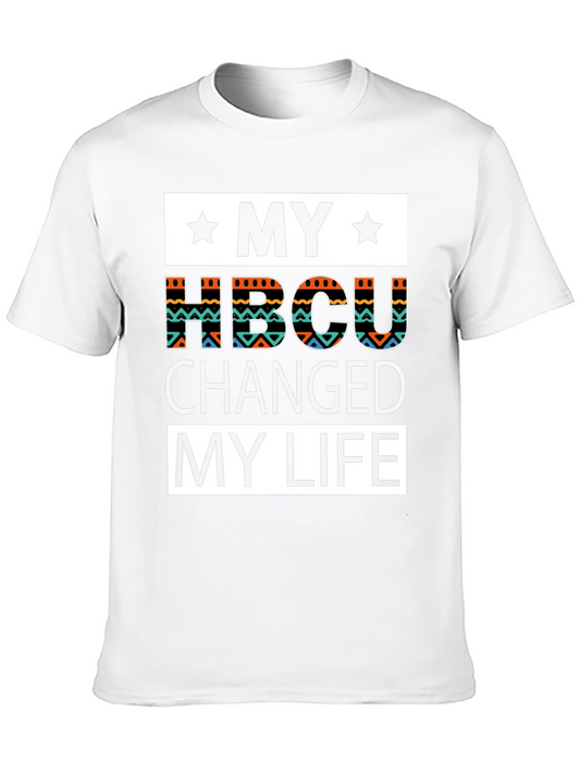 My HBCU Changed My Life T-Shirt Black Cotton