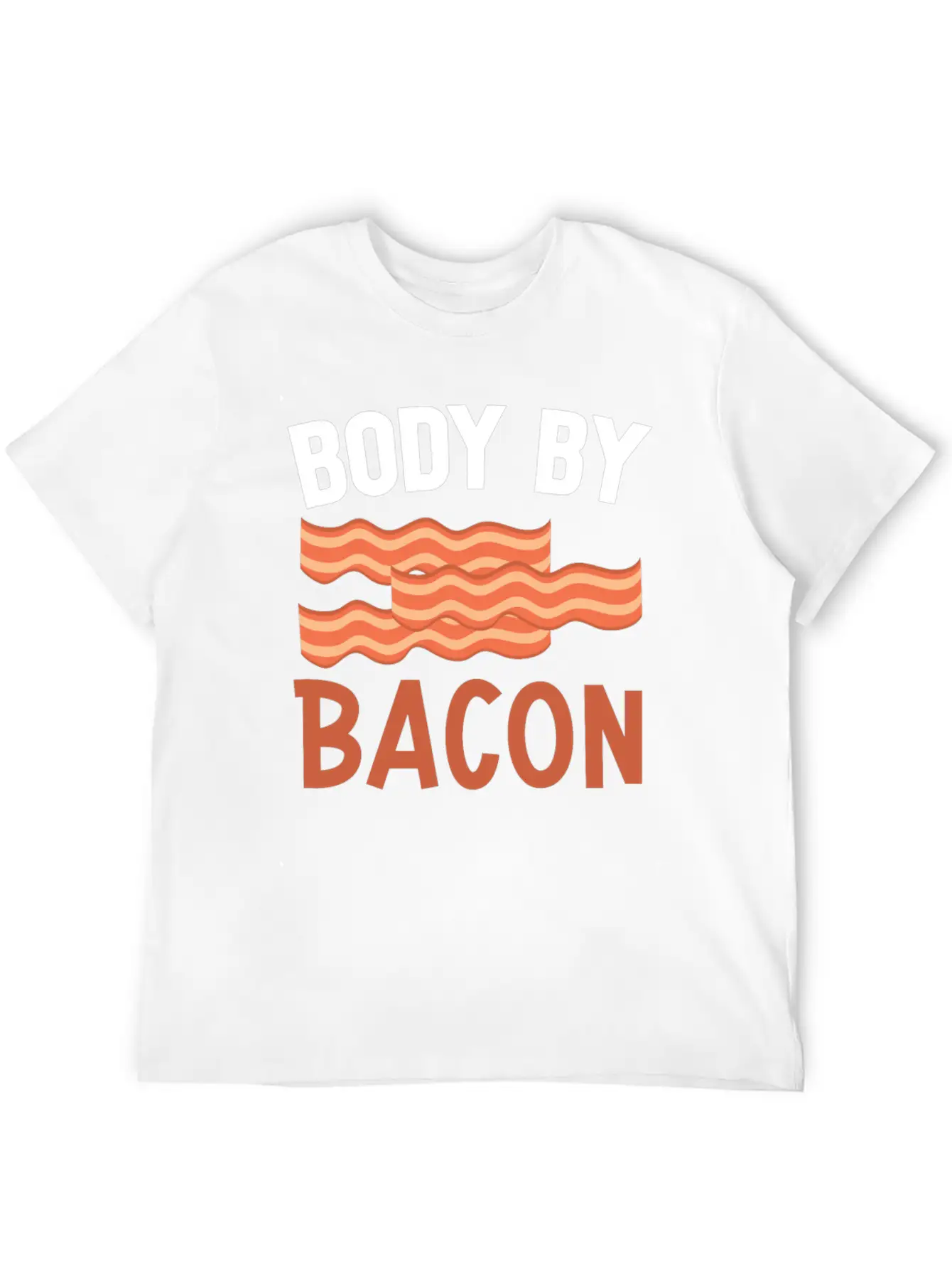 Body By Bacon Keto Diet Diet Unisex Short Sleeve Soft Cotton T-Shirt – Casual Everyday Wear
