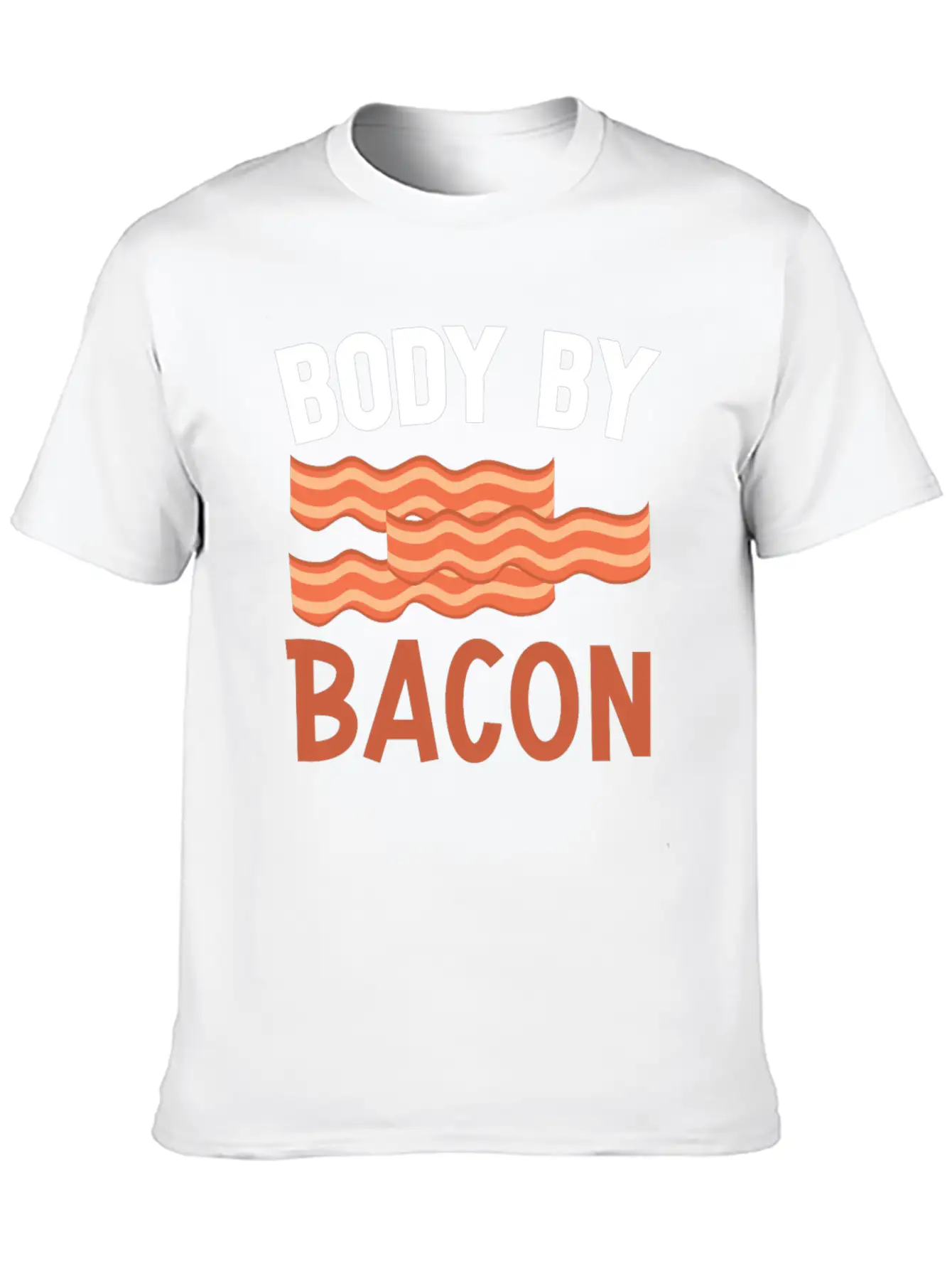 Body By Bacon Keto Diet Diet Unisex Short Sleeve Soft Cotton T-Shirt – Casual Everyday Wear