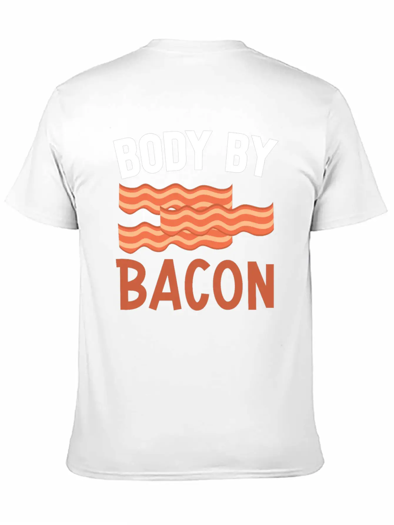 Body By Bacon Keto Diet Diet Unisex Short Sleeve Soft Cotton T-Shirt – Casual Everyday Wear