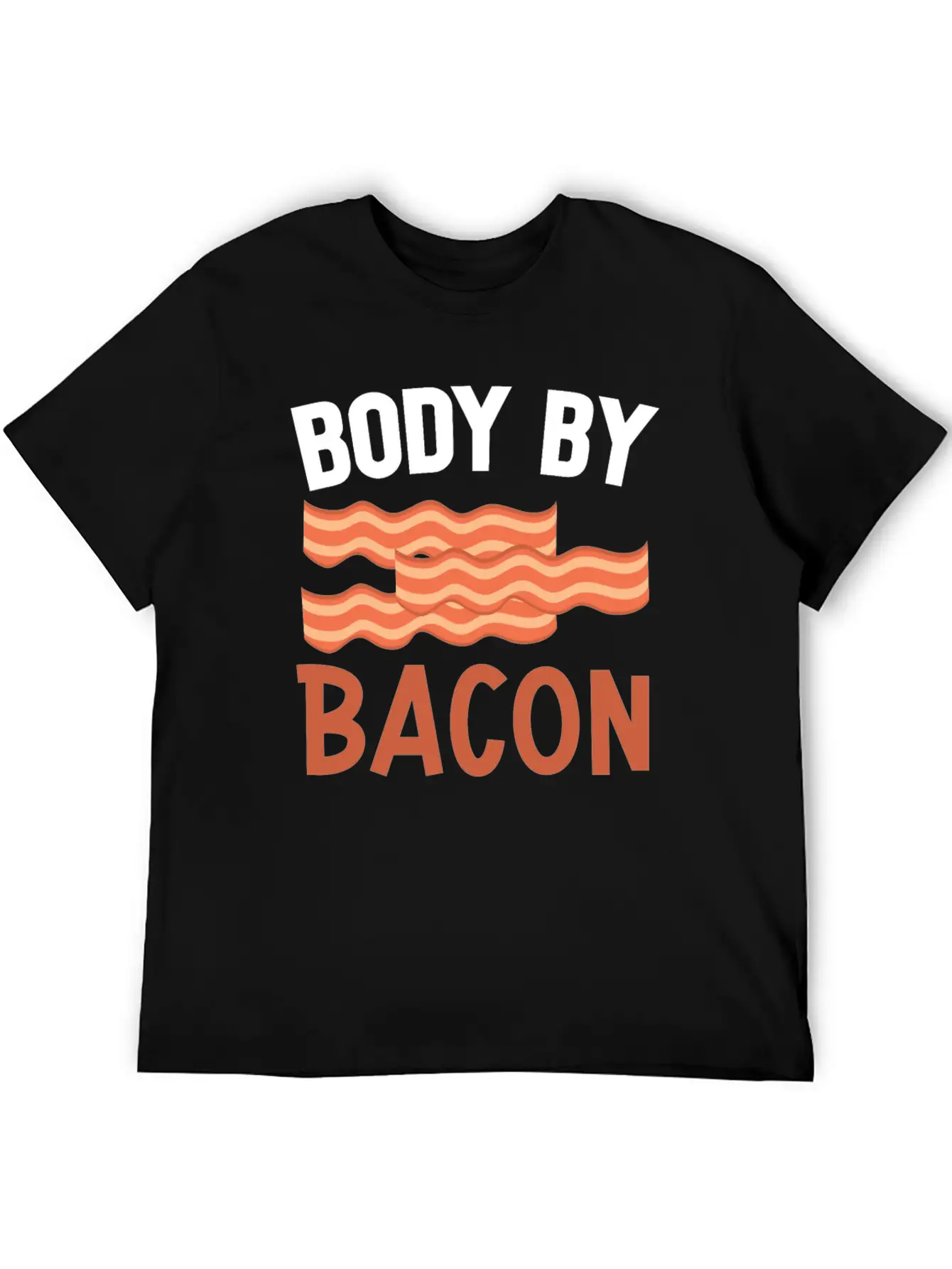 Body By Bacon Keto Diet Diet Unisex Short Sleeve Soft Cotton T-Shirt – Casual Everyday Wear