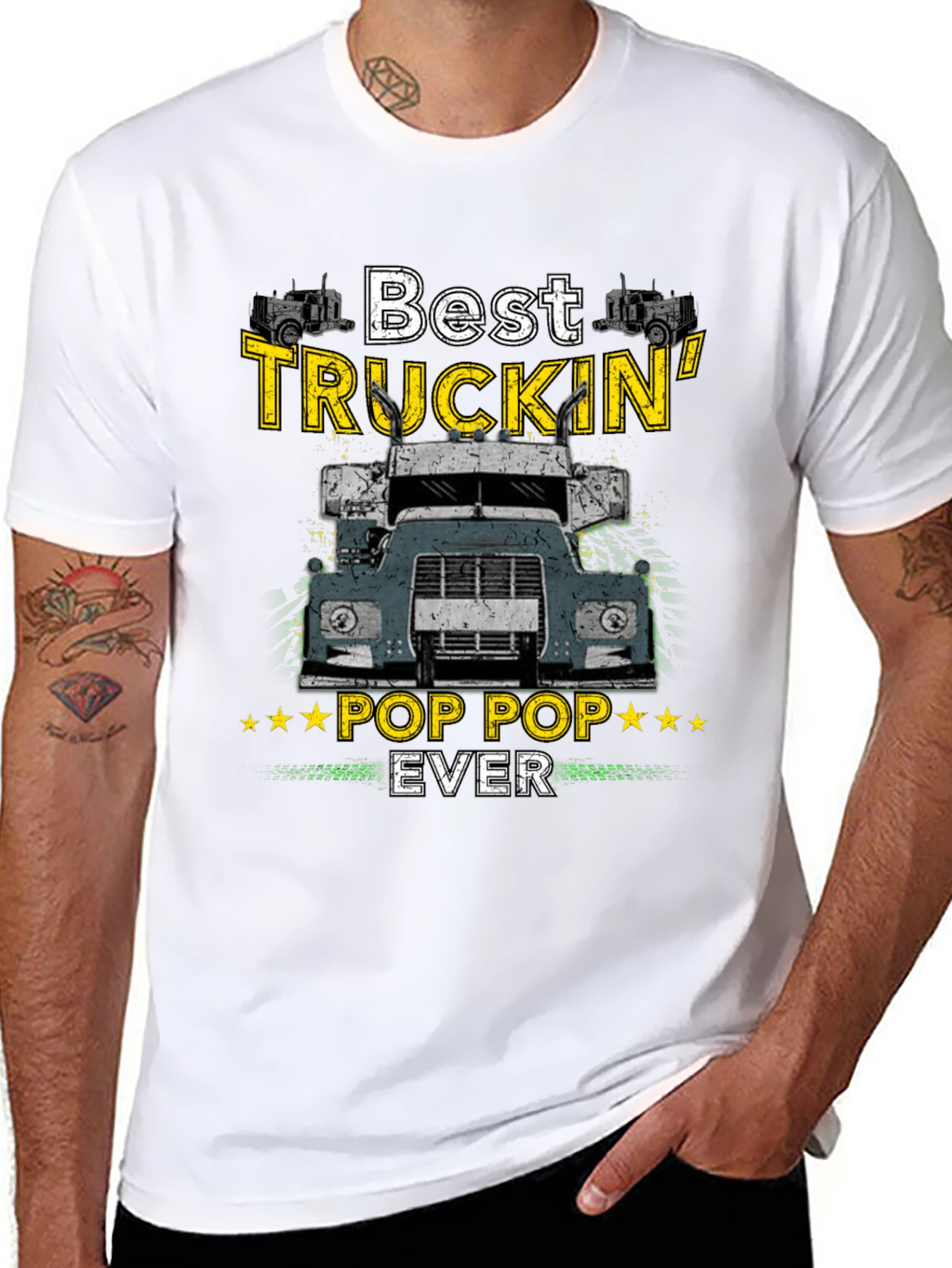 Best Truckin Pop Pop Ever T-Shirt