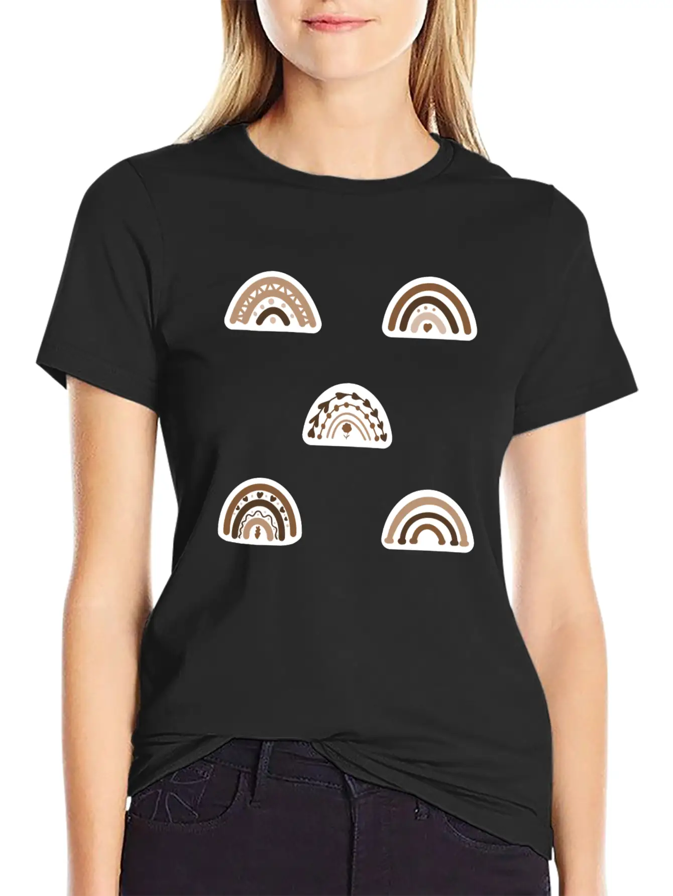 Boho Rainbow Ds205 Stylish Everyday T-Shirt – Unisex Basic Cotton Tee
