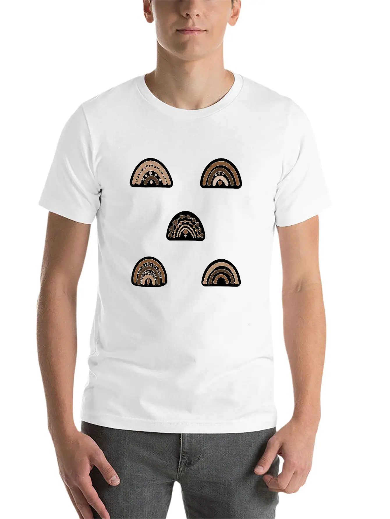 Boho Rainbow Ds205 Stylish Everyday T-Shirt – Unisex Basic Cotton Tee