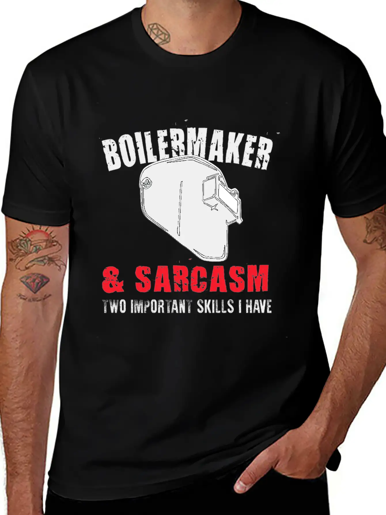 Boilermaker And Sarcasm Two Important Skills I Hav Essential Unisex Summer Tee – Soft Cotton Casual Fit
