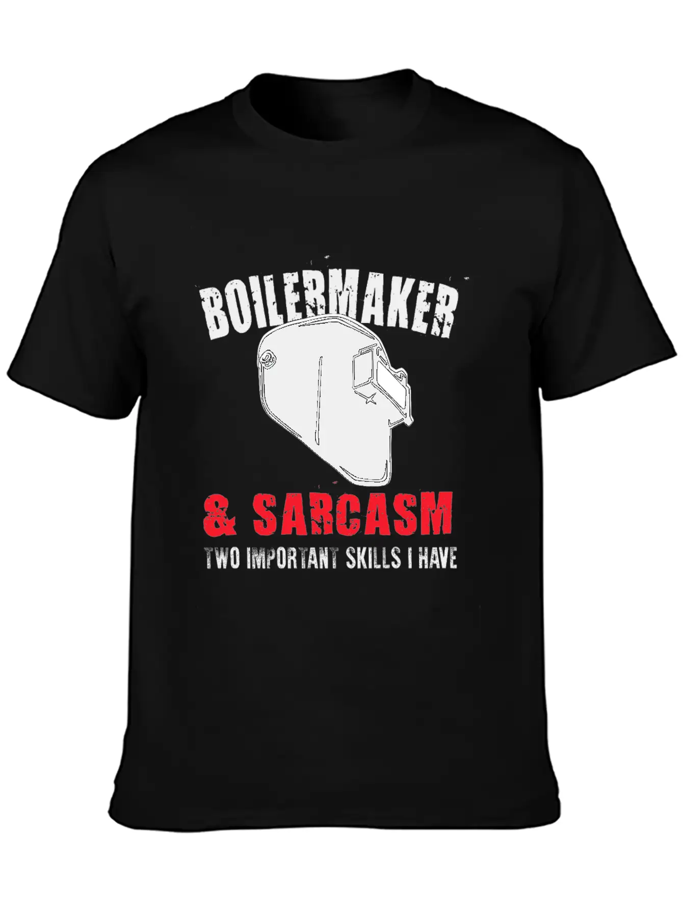 Boilermaker And Sarcasm Two Important Skills I Hav Essential Unisex Summer Tee – Soft Cotton Casual Fit