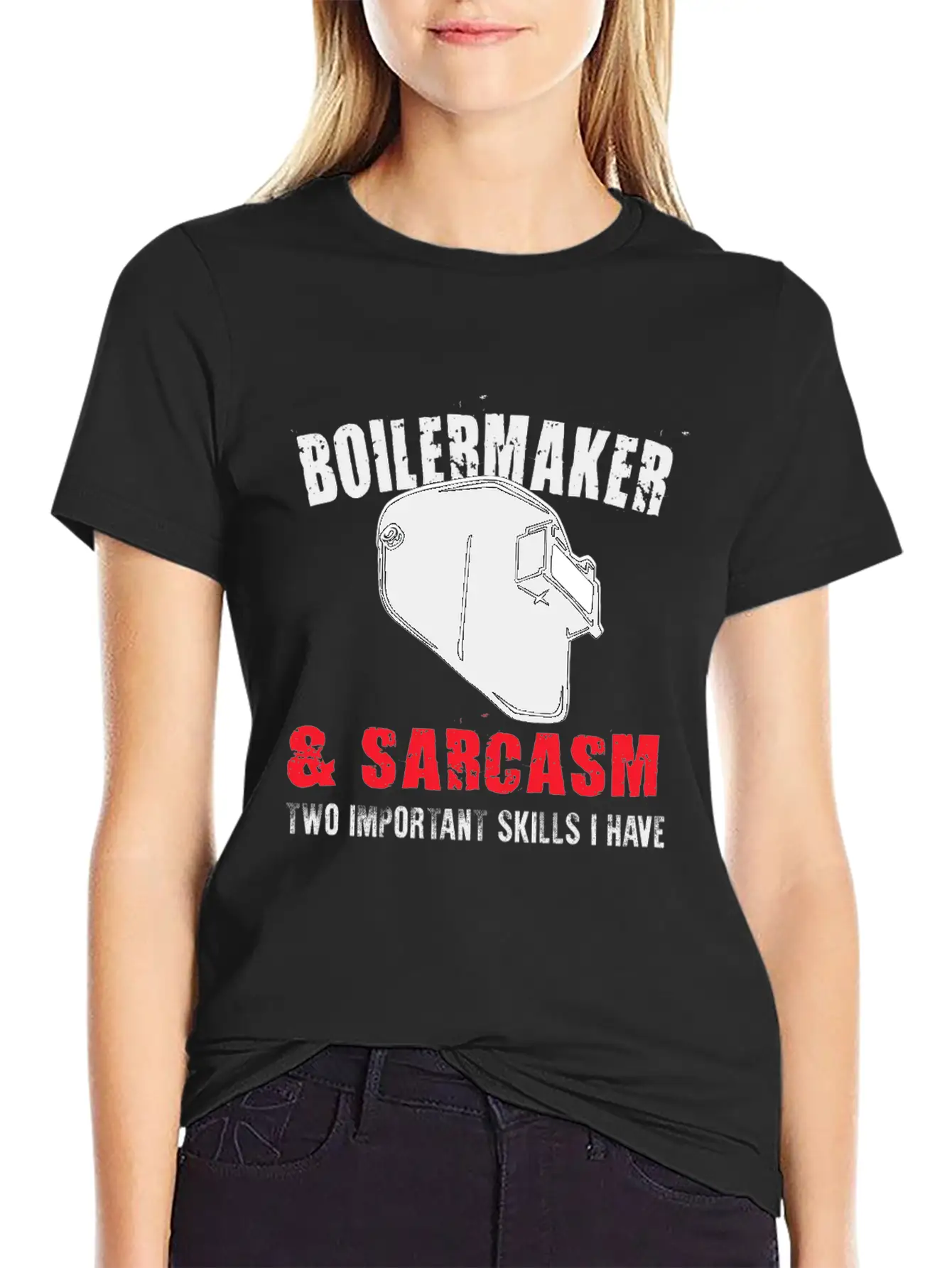 Boilermaker And Sarcasm Two Important Skills I Hav Essential Unisex Summer Tee – Soft Cotton Casual Fit