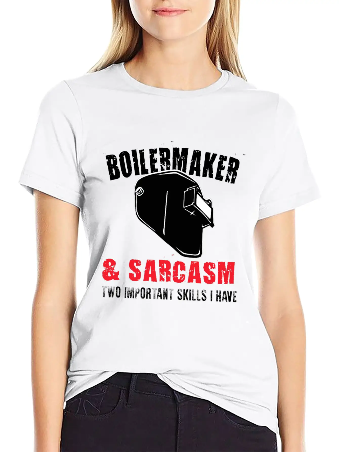 Boilermaker And Sarcasm Two Important Skills I Hav Essential Unisex Summer Tee – Soft Cotton Casual Fit
