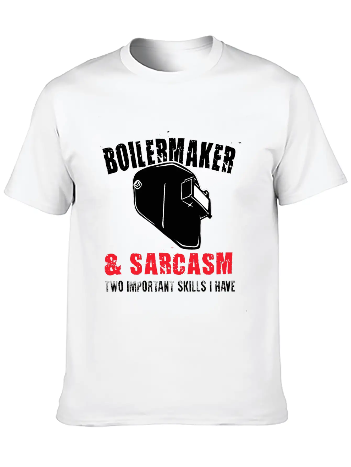 Boilermaker And Sarcasm Two Important Skills I Hav Essential Unisex Summer Tee – Soft Cotton Casual Fit