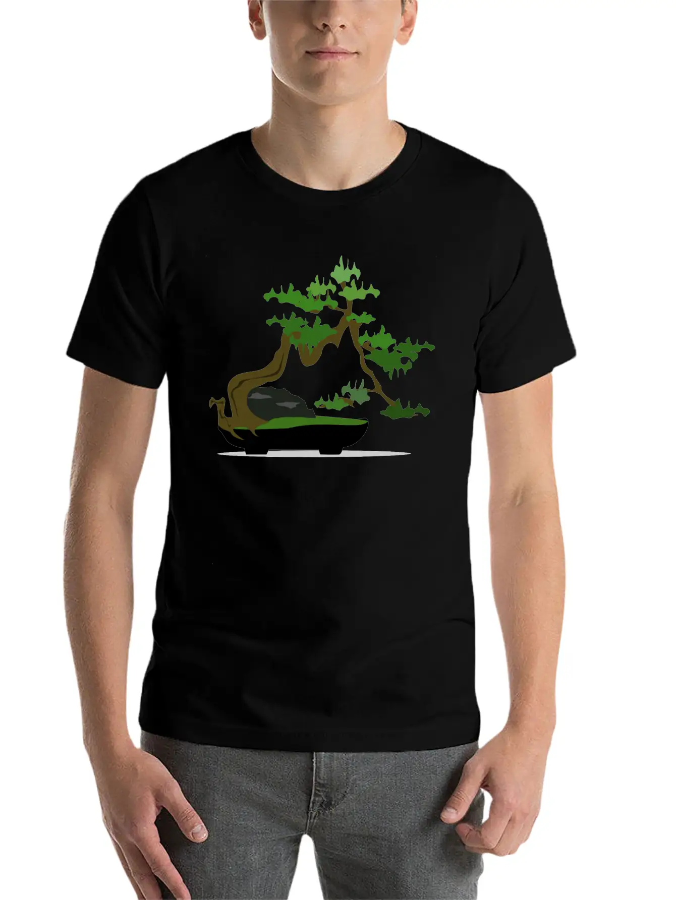 Bonsai05 Remix 246921 Basic Graphic T-Shirt – Daily Comfort In Soft Cotton