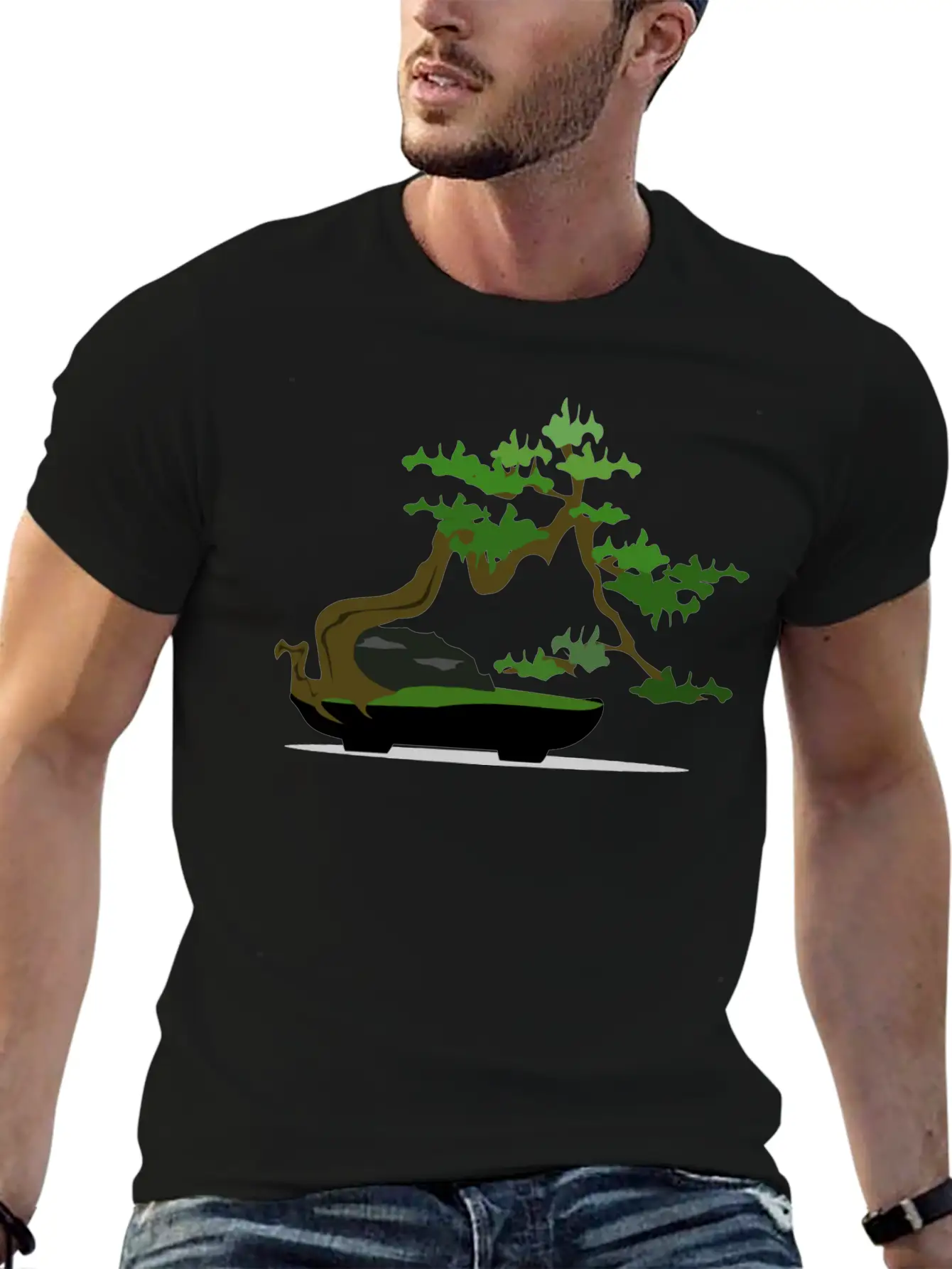 Bonsai05 Remix 246921 Basic Graphic T-Shirt – Daily Comfort In Soft Cotton