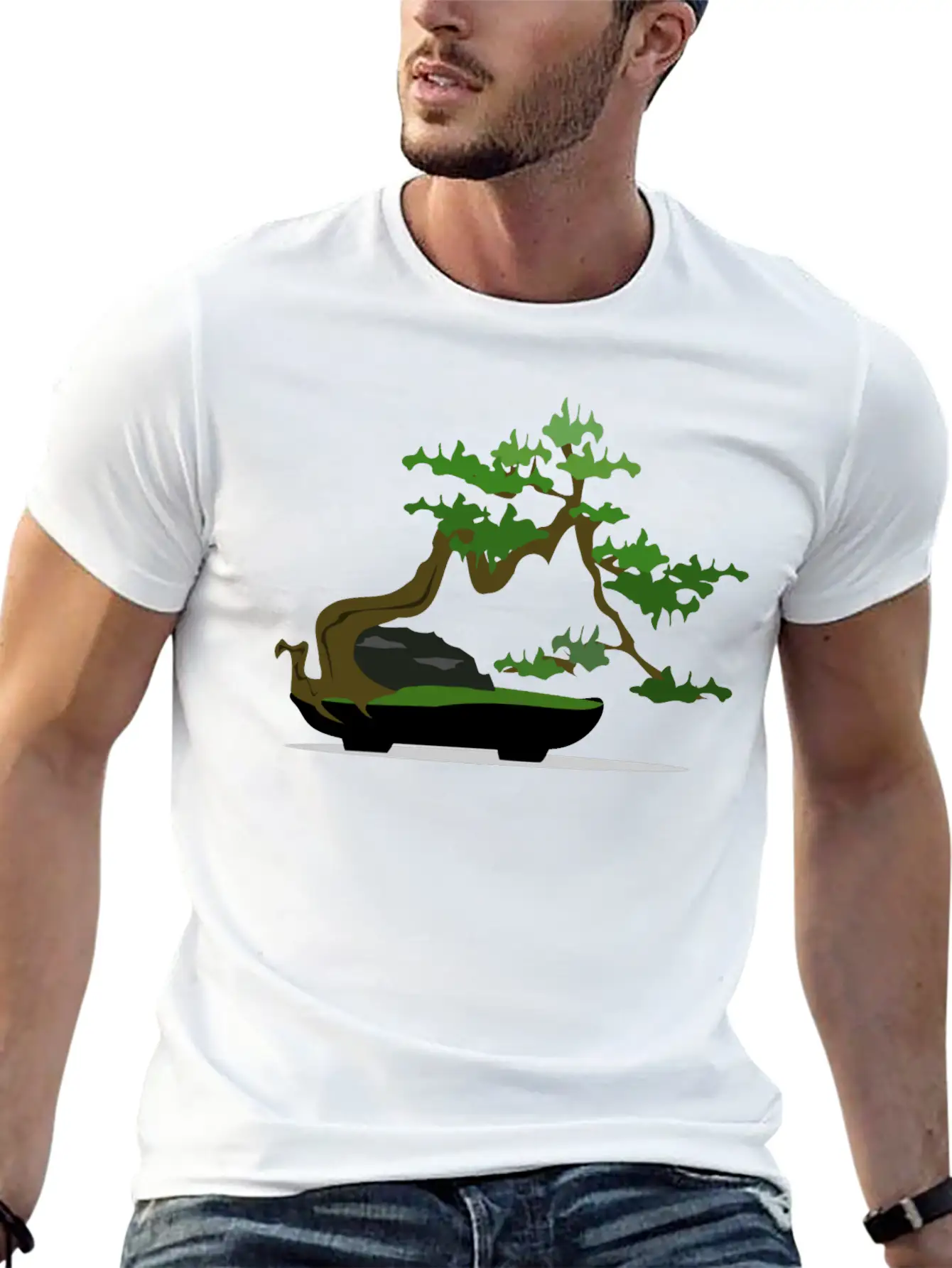 Bonsai05 Remix 246921 Basic Graphic T-Shirt – Daily Comfort In Soft Cotton