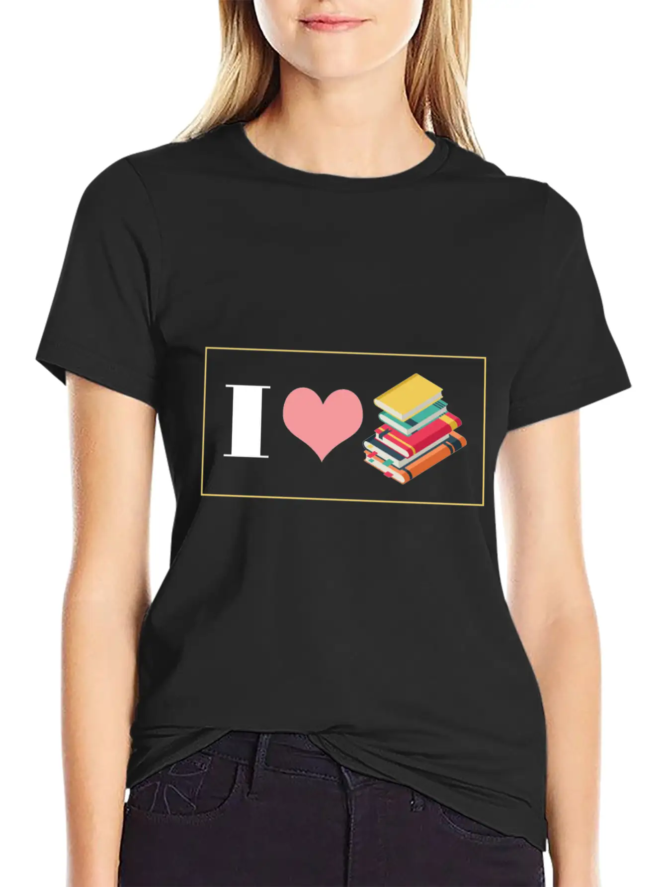 Bookworm I Love Books Reading English Grammar Lite Stylish Everyday T-Shirt – Unisex Basic Cotton Tee