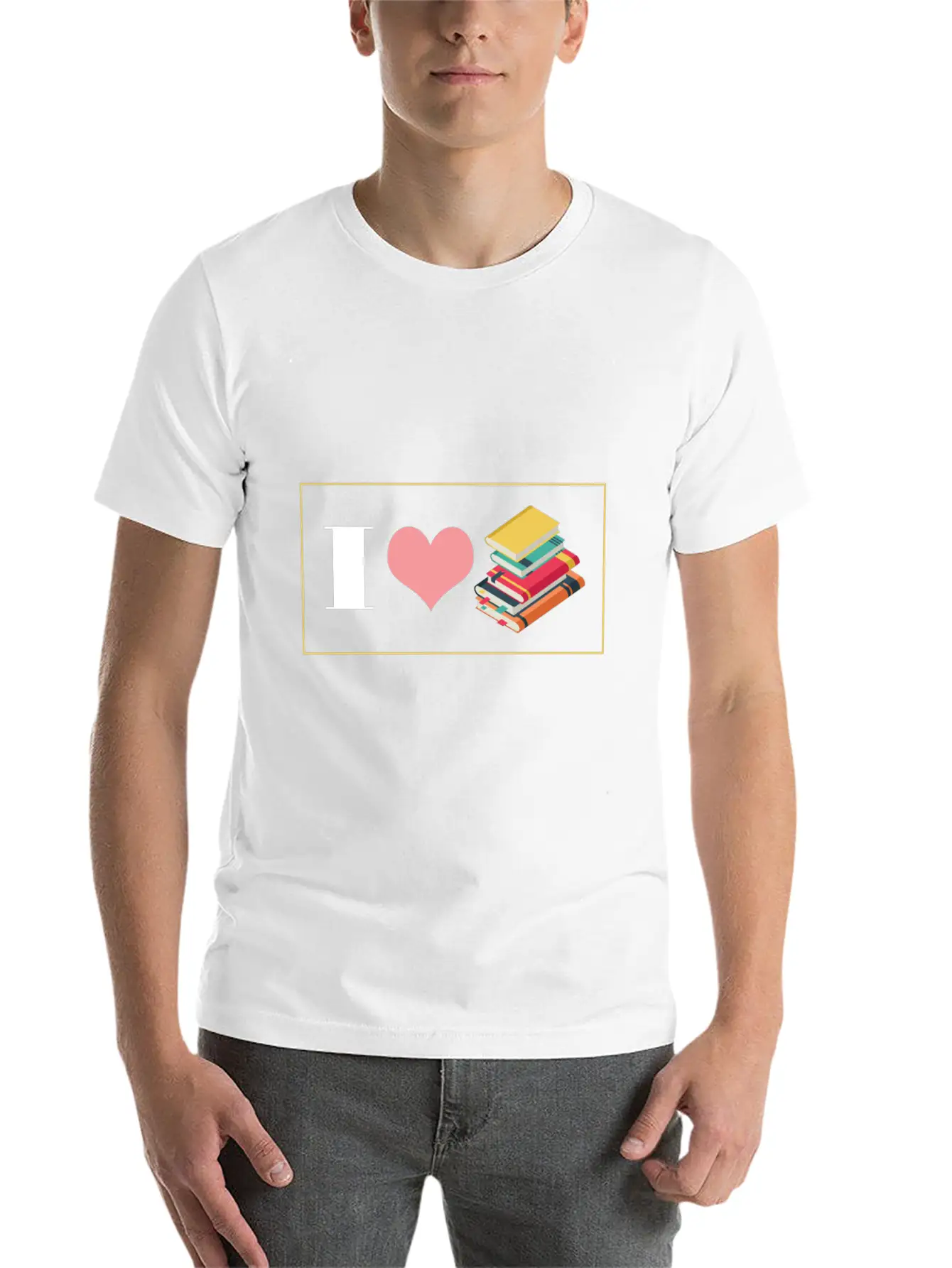Bookworm I Love Books Reading English Grammar Lite Stylish Everyday T-Shirt – Unisex Basic Cotton Tee