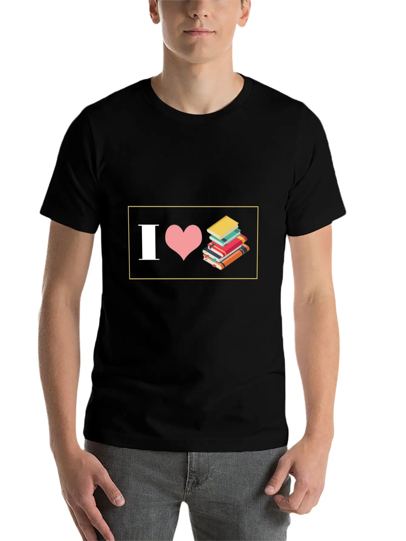 Bookworm I Love Books Reading English Grammar Lite Stylish Everyday T-Shirt – Unisex Basic Cotton Tee