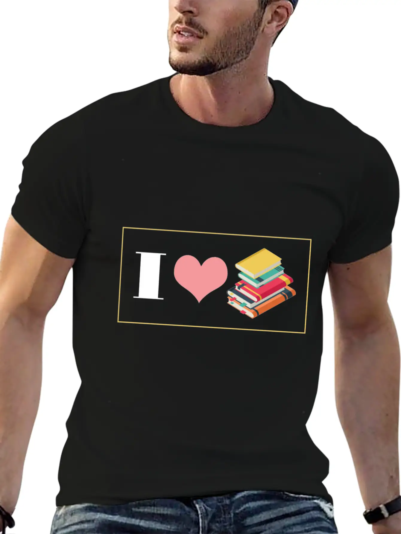 Bookworm I Love Books Reading English Grammar Lite Stylish Everyday T-Shirt – Unisex Basic Cotton Tee