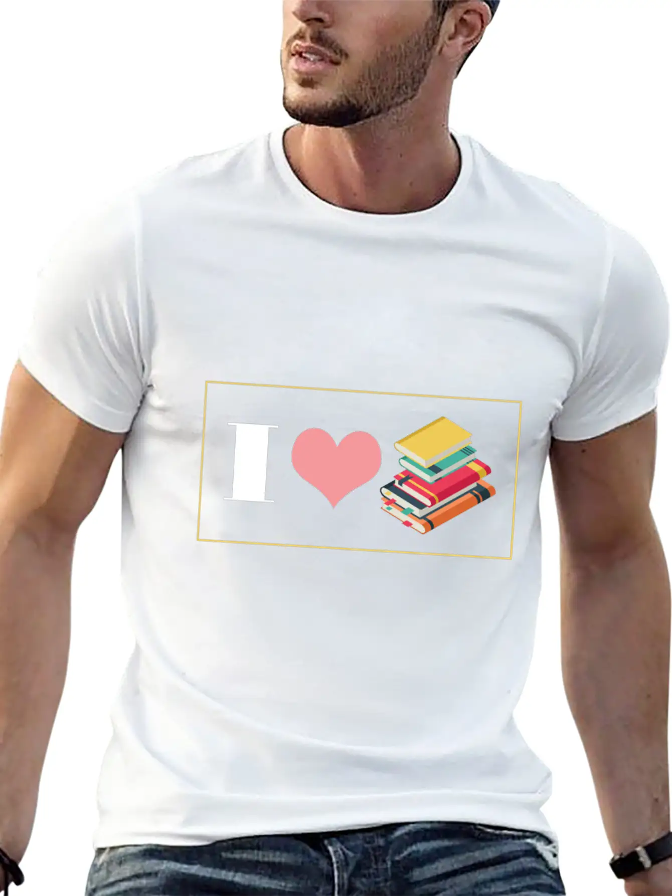 Bookworm I Love Books Reading English Grammar Lite Stylish Everyday T-Shirt – Unisex Basic Cotton Tee