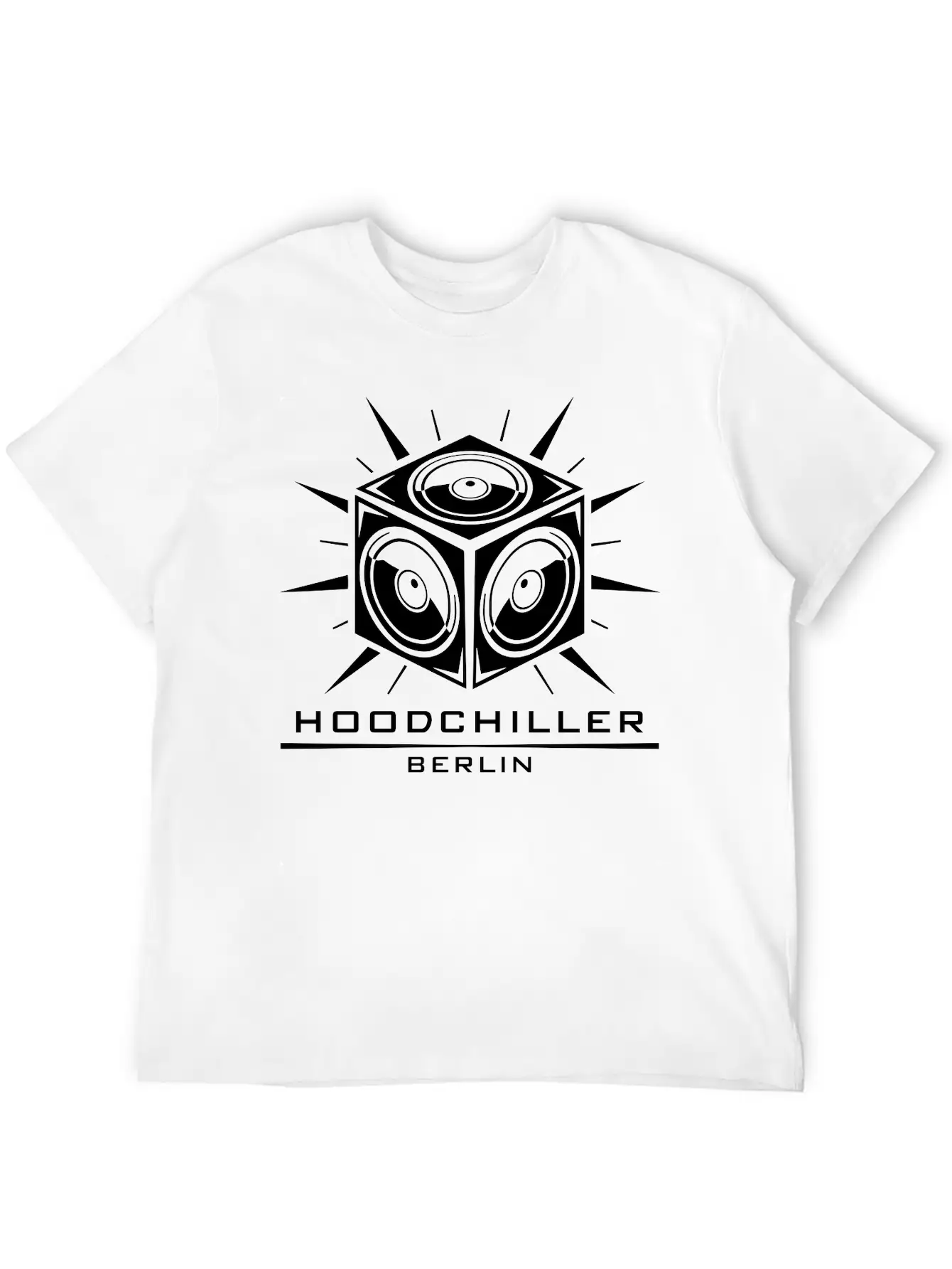 Boombox Hood Chiller Berlin Unisex Short Sleeve Soft Cotton T-Shirt – Casual Everyday Wear
