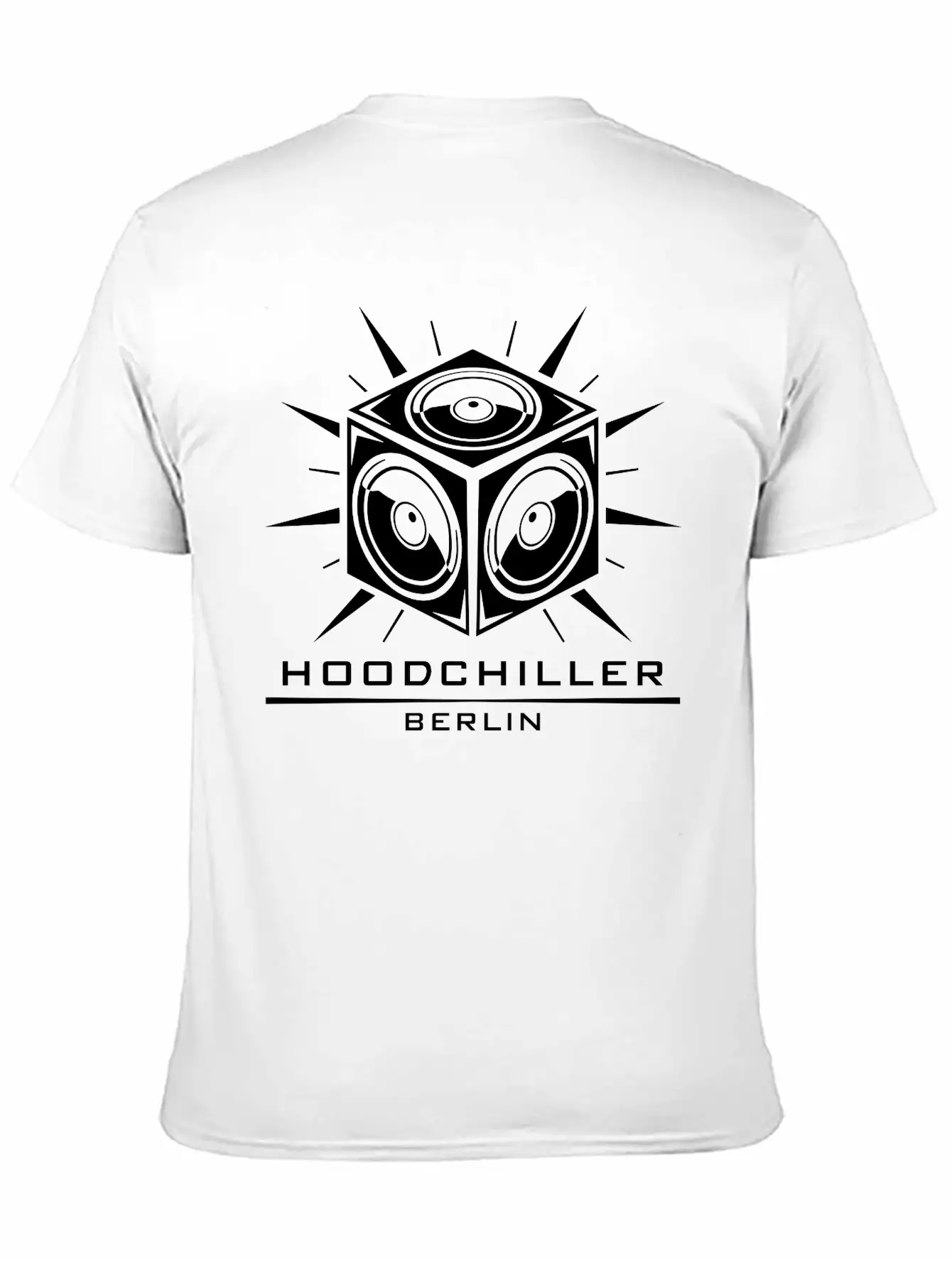 Boombox Hood Chiller Berlin Unisex Short Sleeve Soft Cotton T-Shirt – Casual Everyday Wear