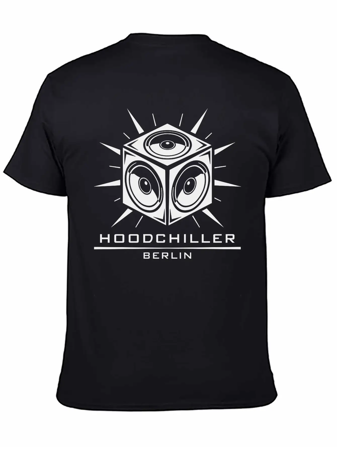 Boombox Hood Chiller Berlin Unisex Short Sleeve Soft Cotton T-Shirt – Casual Everyday Wear