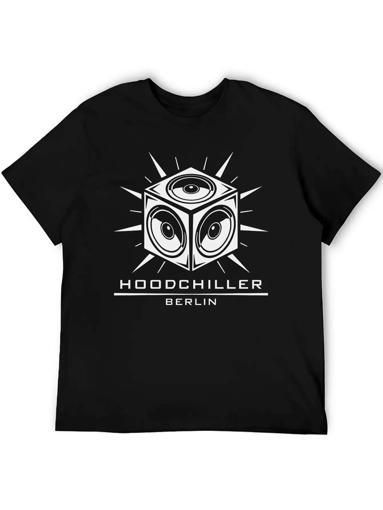 Boombox Hood Chiller Berlin Unisex Short Sleeve Soft Cotton T-Shirt – Casual Everyday Wear