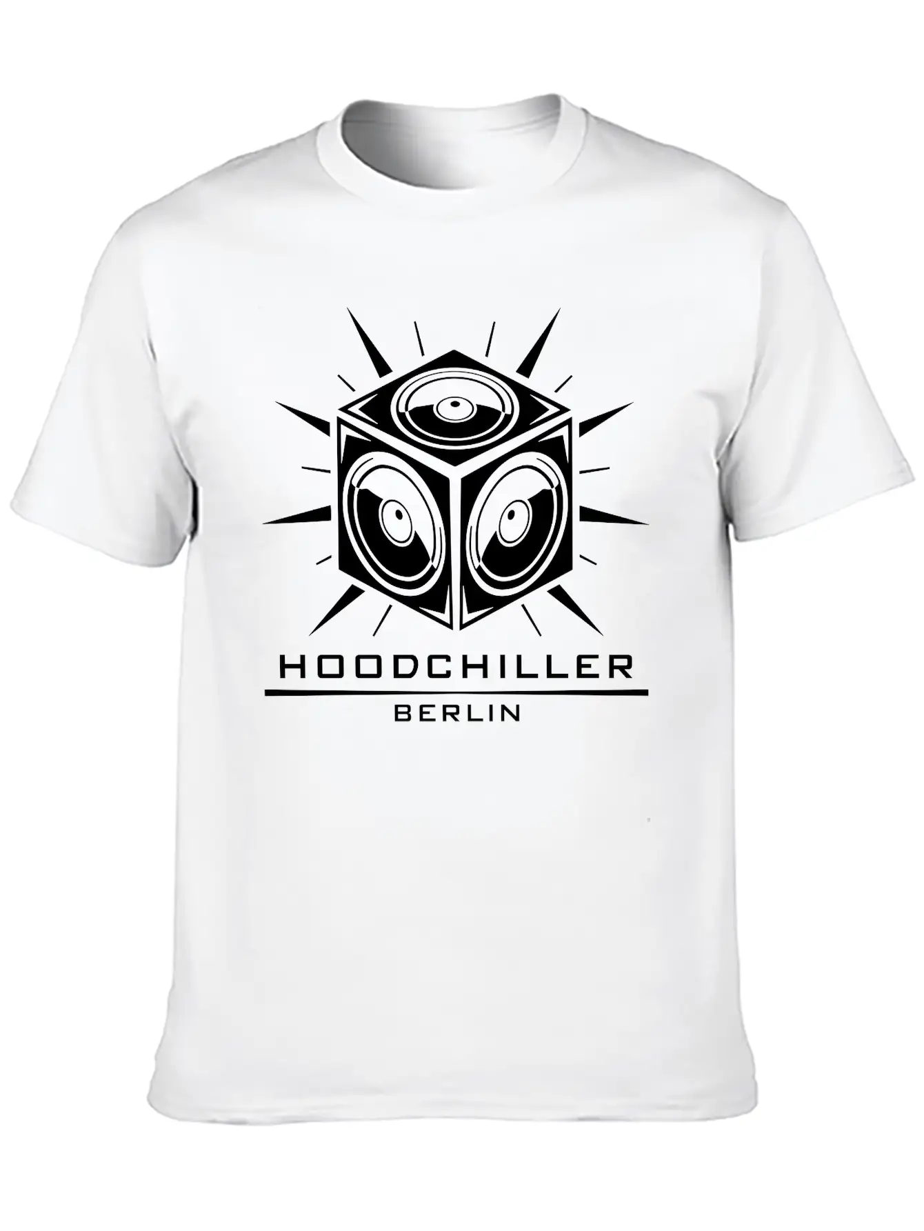 Boombox Hood Chiller Berlin Unisex Short Sleeve Soft Cotton T-Shirt – Casual Everyday Wear