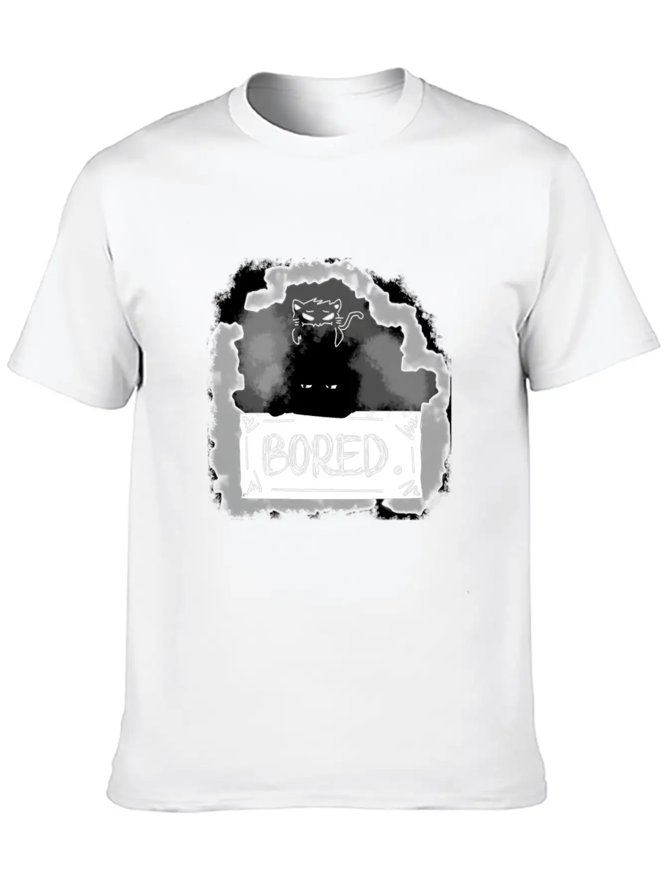 Bored Shadow Stylish Everyday T-Shirt – Unisex Basic Cotton Tee