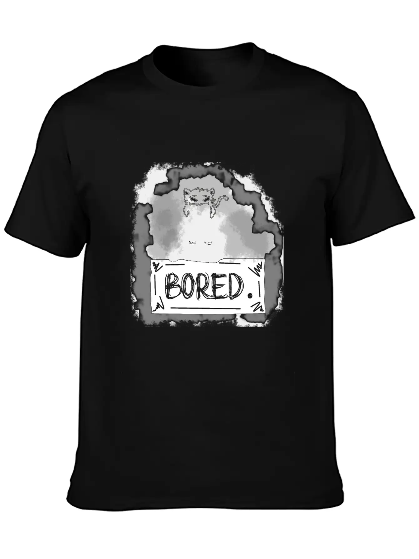 Bored Shadow Stylish Everyday T-Shirt – Unisex Basic Cotton Tee