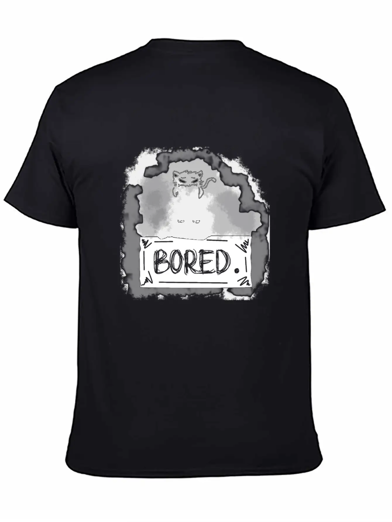 Bored Shadow Stylish Everyday T-Shirt – Unisex Basic Cotton Tee