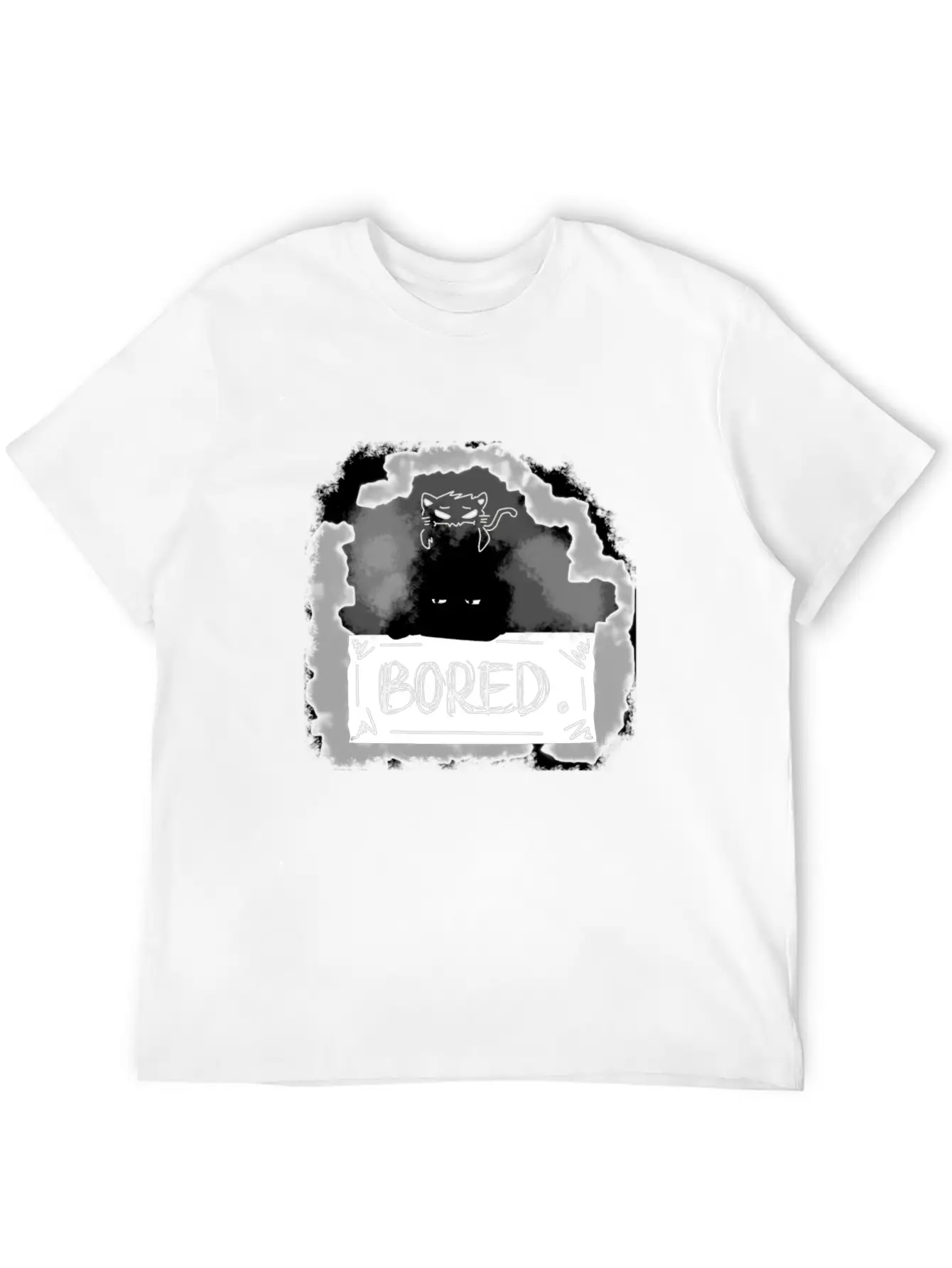 Bored Shadow Stylish Everyday T-Shirt – Unisex Basic Cotton Tee
