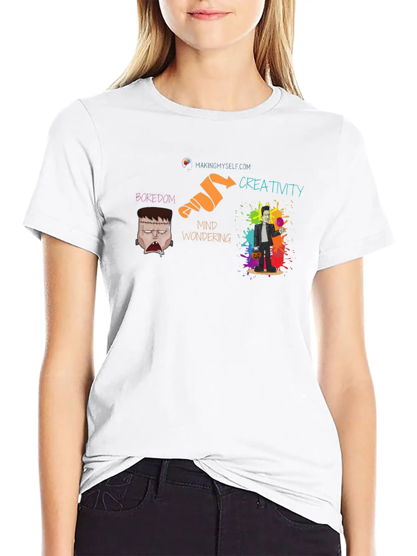 Boredom Sparking Creativity Unisex Short Sleeve Soft Cotton T-Shirt – Casual Everyday Wear